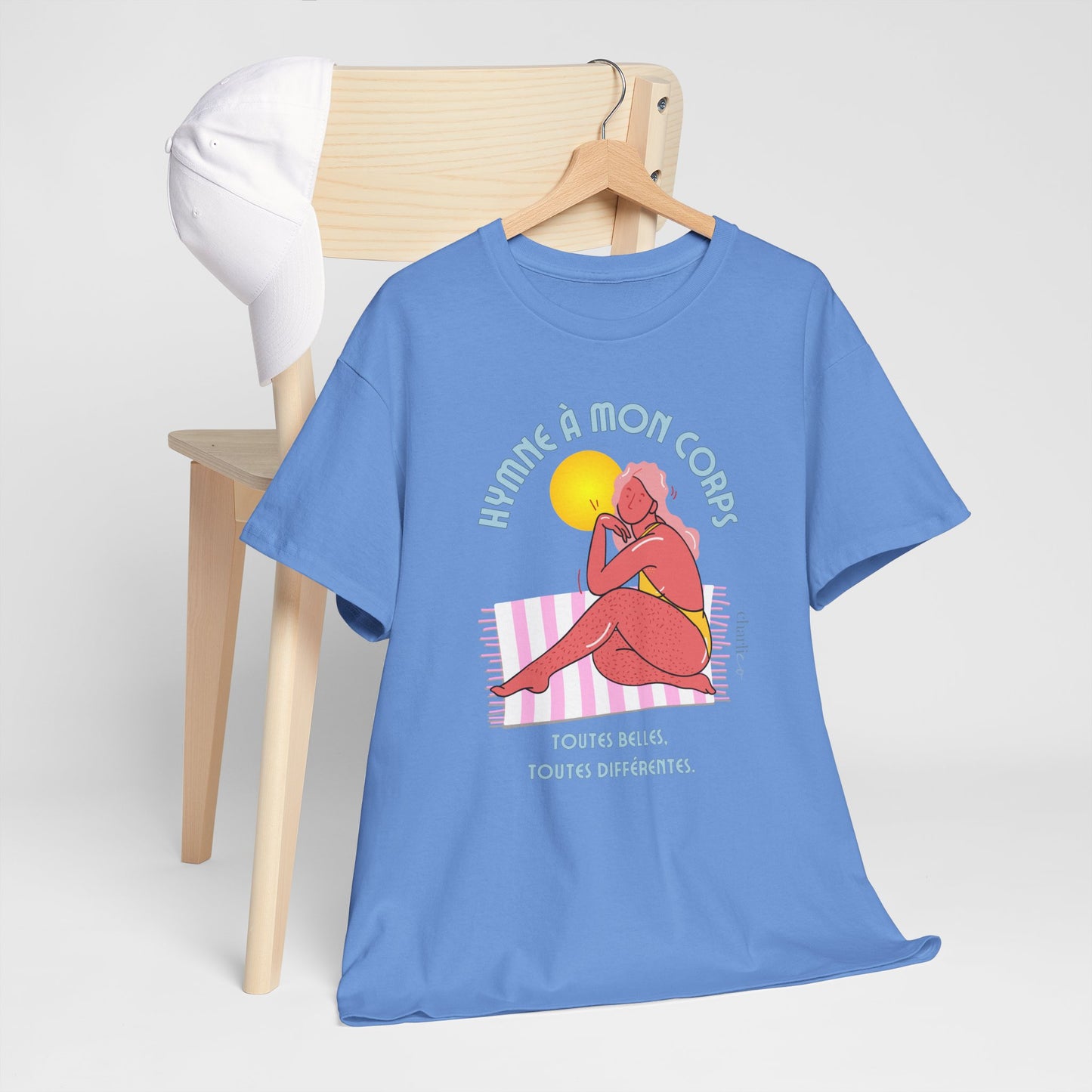 T-shirt à imprimer -HYMNE À MON CORPS- pour adulte