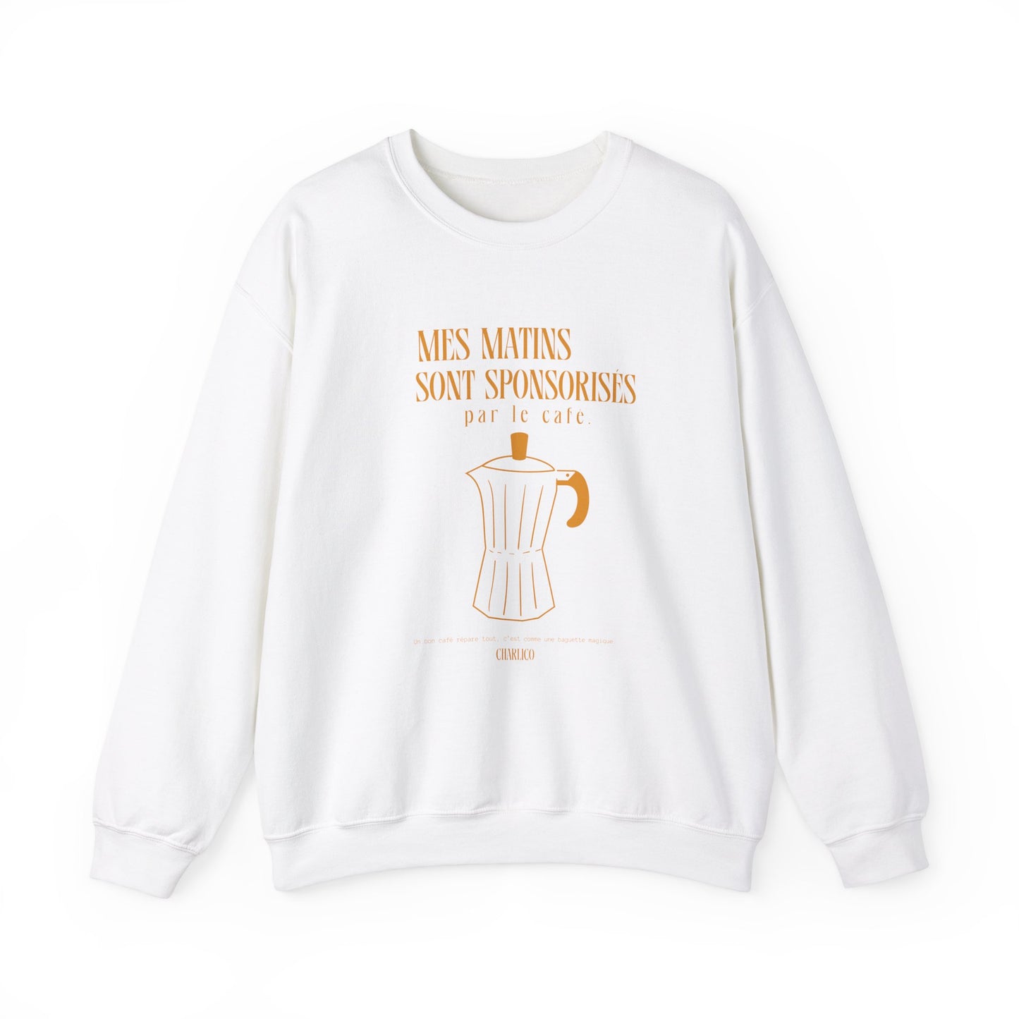 Crewneck sweatshirt -my mornings are sporadized BY COFFEE- for adults