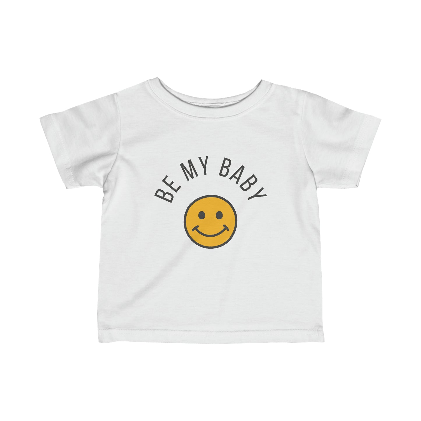 BE MY BABY unisex print short-sleeved t-shirt for 6m-24m