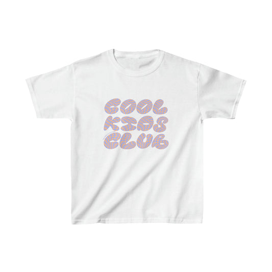 T-shirt à manches courtes à imprimé unisexe COOL KIDS CLUB pour enfant