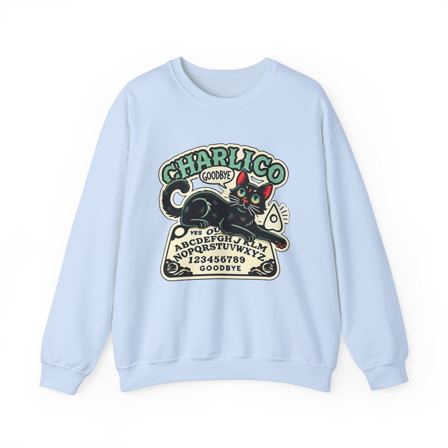 Unisex Adult -OUIJA- Print Crewneck Sweatshirt