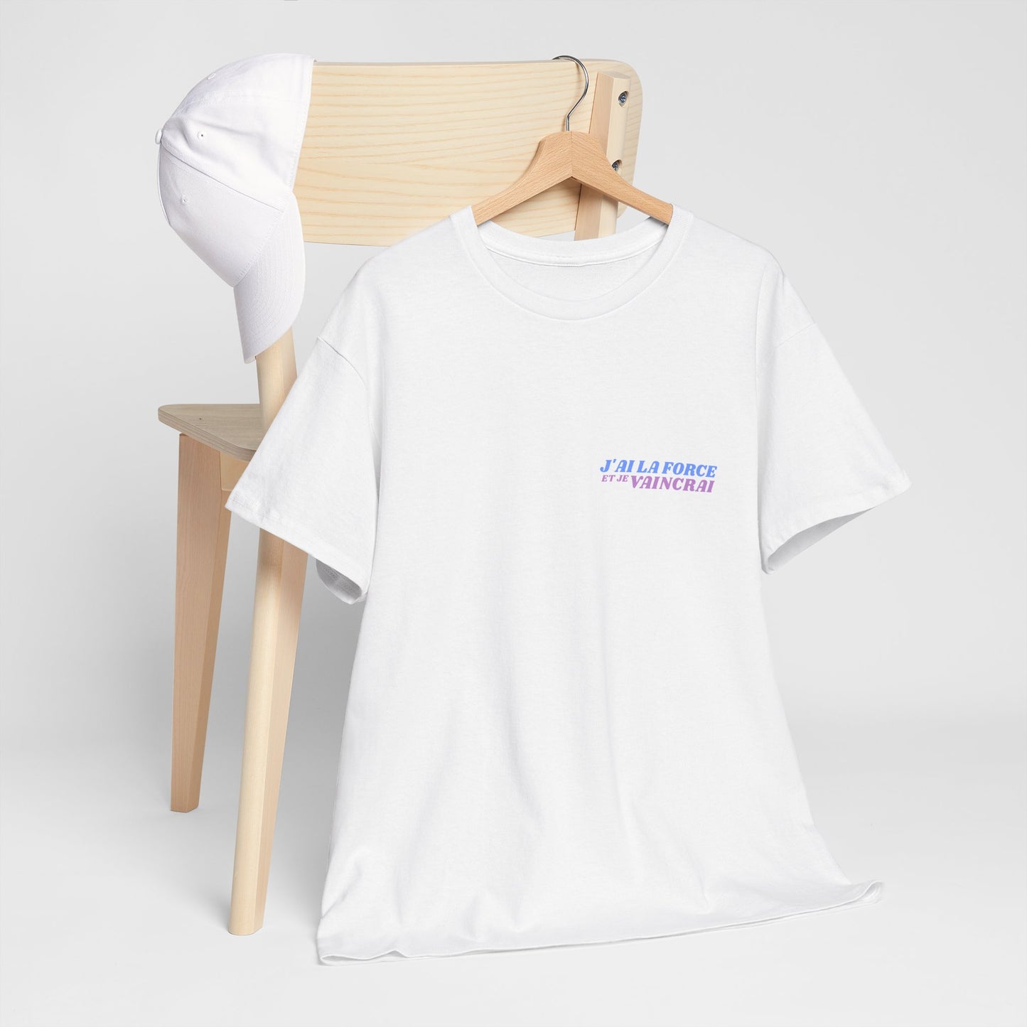 T-shirt à imprimer -J'AI LA FORCE- pour adulte