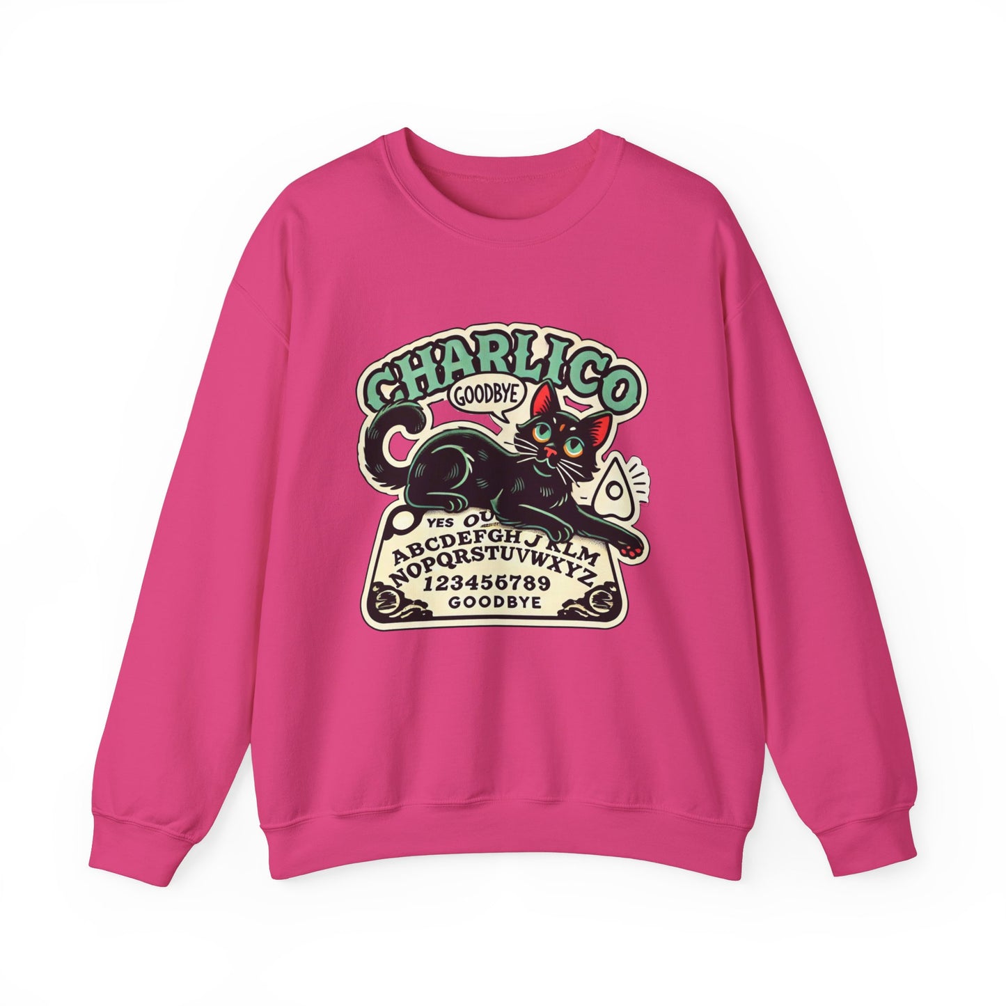 Unisex Adult -OUIJA- Print Crewneck Sweatshirt