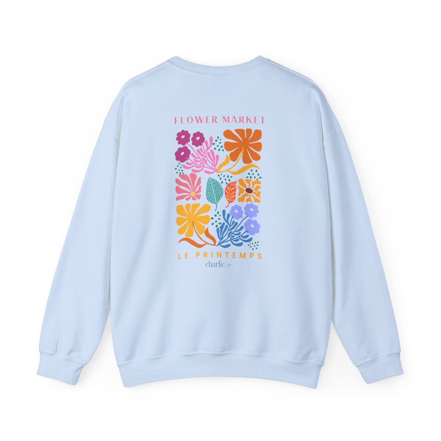 Crewneck sweatshirt -FLOWER MARKET- for adults