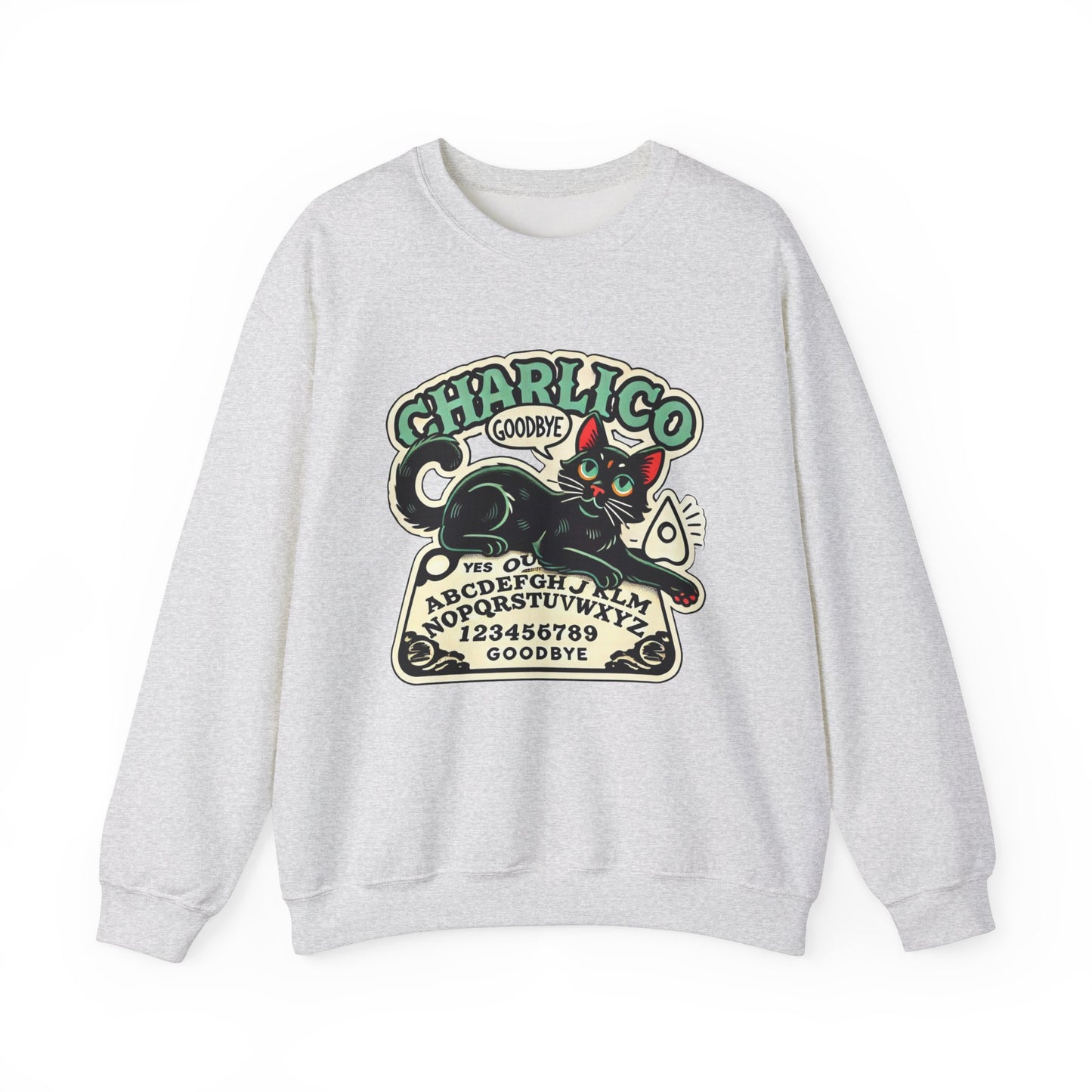 Unisex Adult -OUIJA- Print Crewneck Sweatshirt