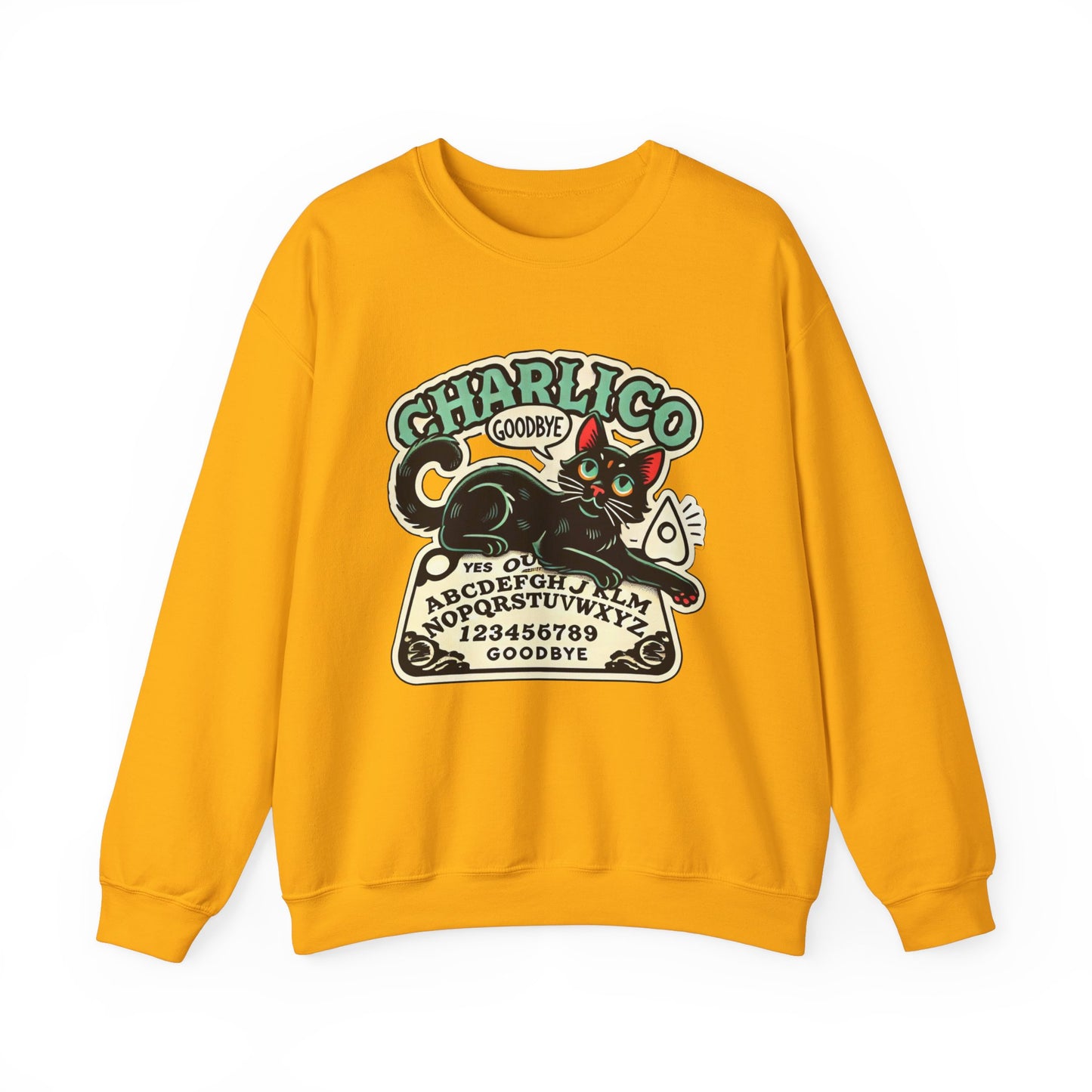 Unisex Adult -OUIJA- Print Crewneck Sweatshirt