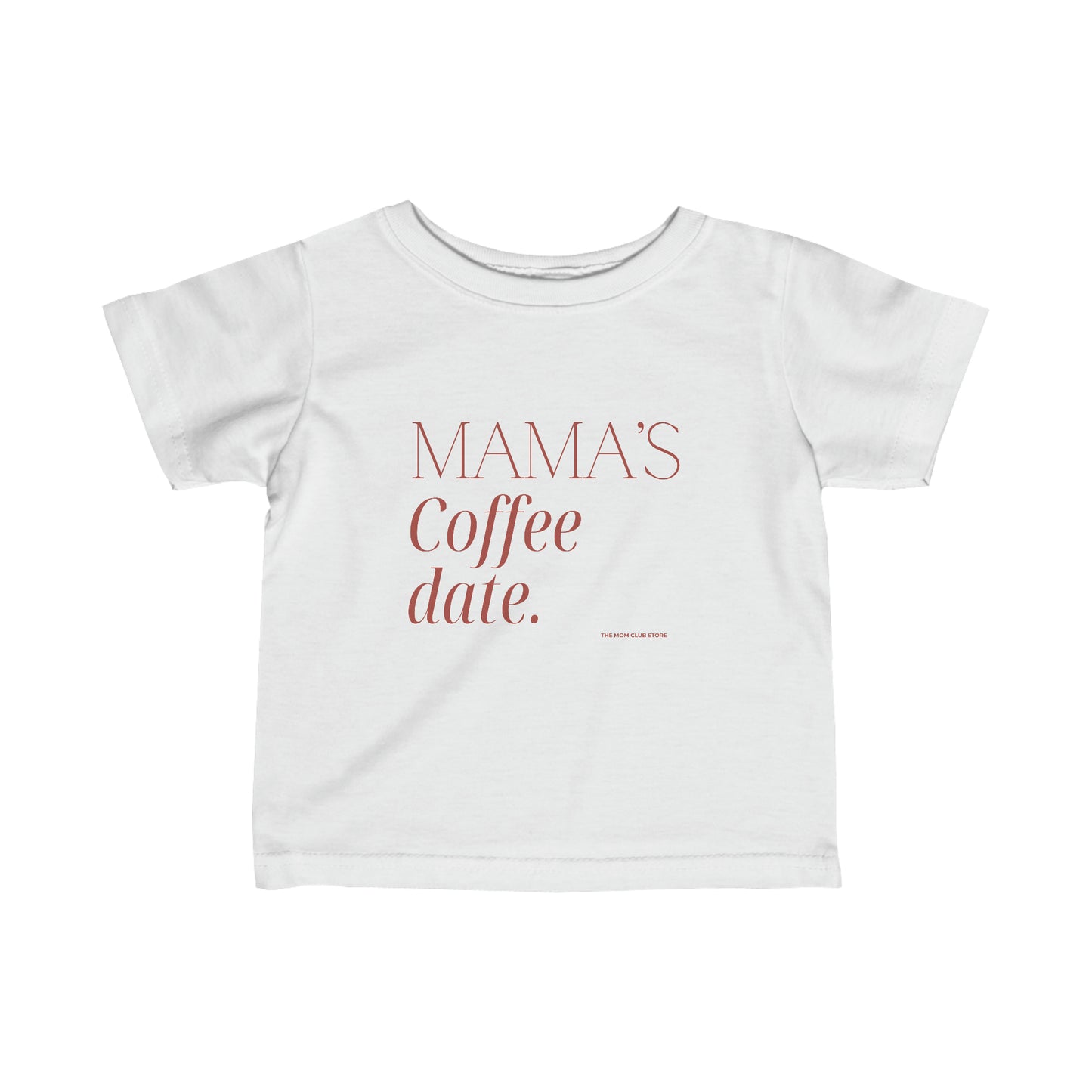 MAMA'S coffee date unisex print short-sleeved t-shirt for 6m-24m