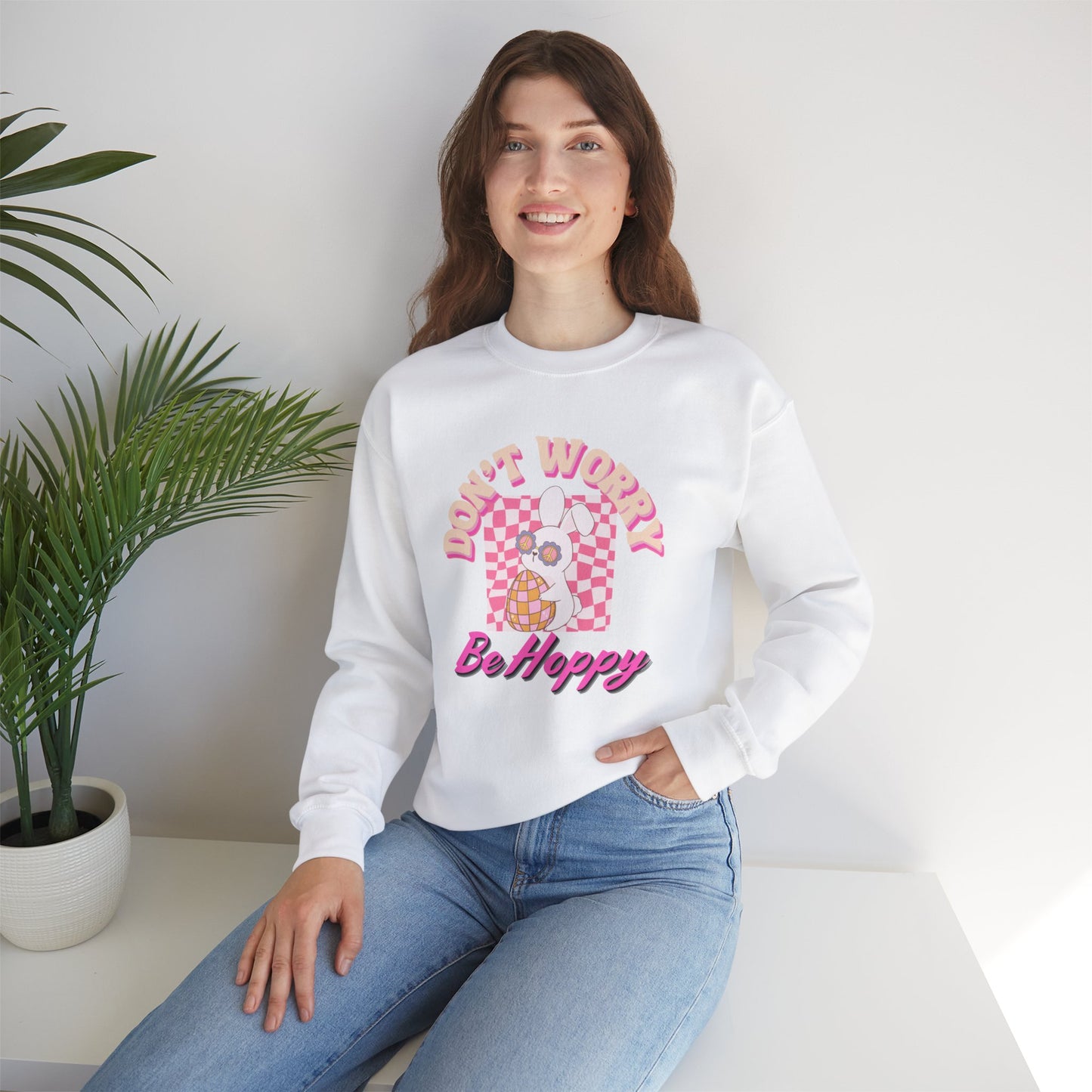 BE HOPPY round-neck sweatshirt for Easter - adult