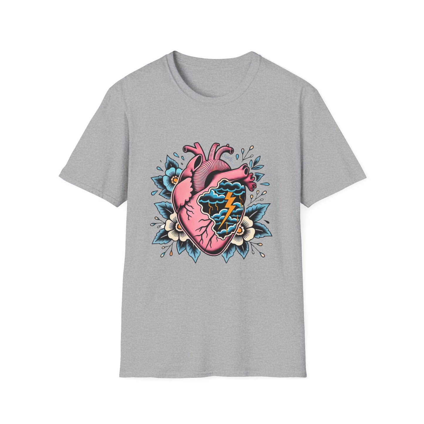 T-Shirt à imprimer -COEUR ENDEUILLÉ- unisexe pour adulte