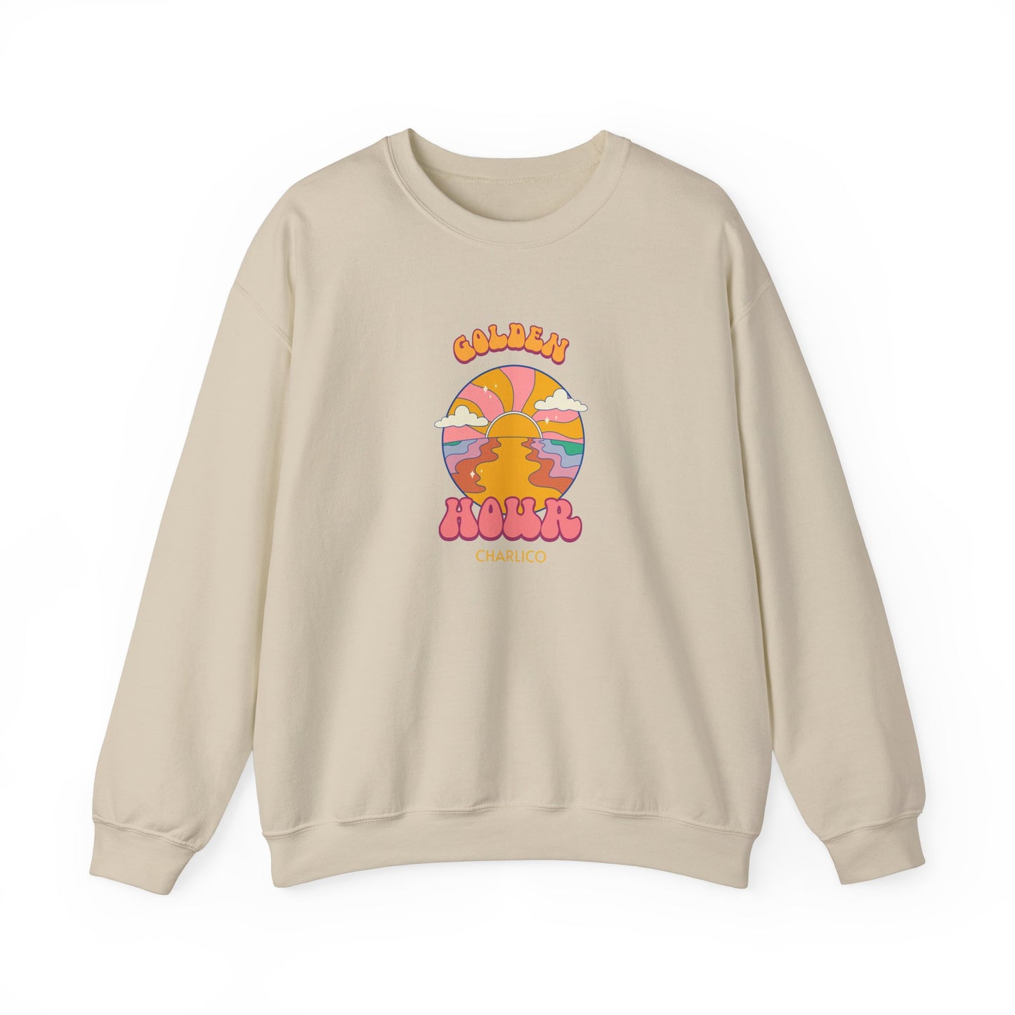 Crewneck sweatshirt -GOLDEN HOUR-