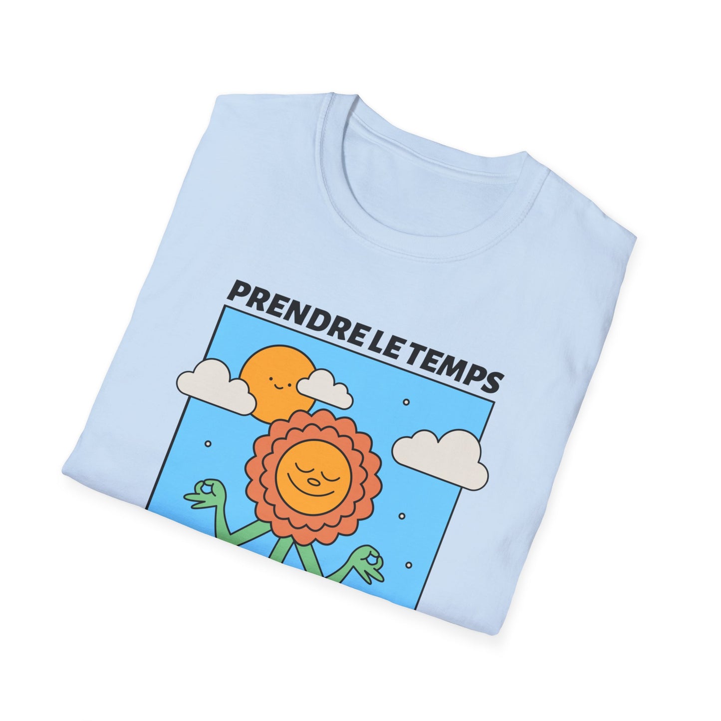 T-Shirt à imprimer -PRENDRE LE TEMPS DE FLEURIR- pour adulte