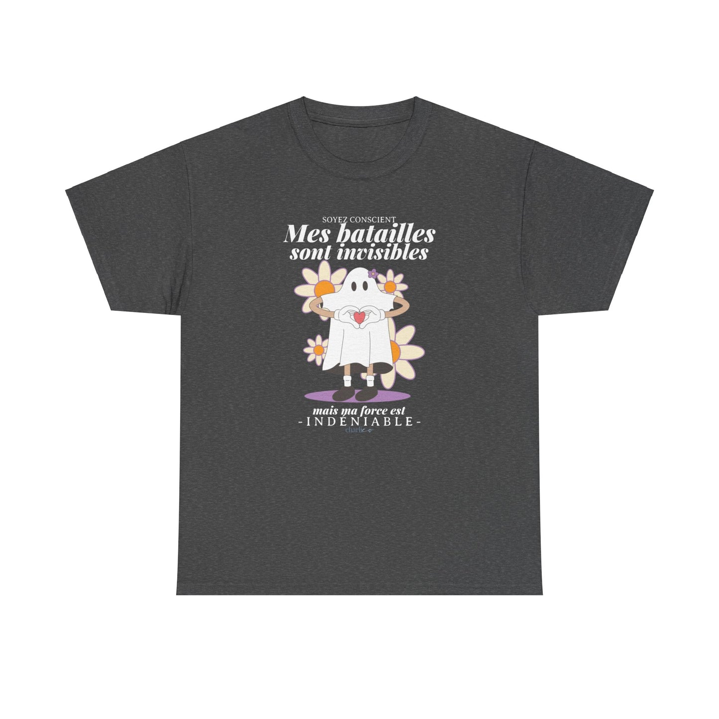 T-shirt à imprimer MALADIES INVISIBLES pour adulte