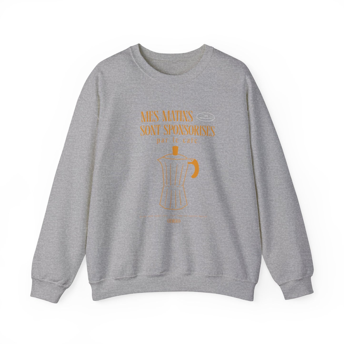 Crewneck sweatshirt -my mornings are sporadized BY COFFEE- for adults