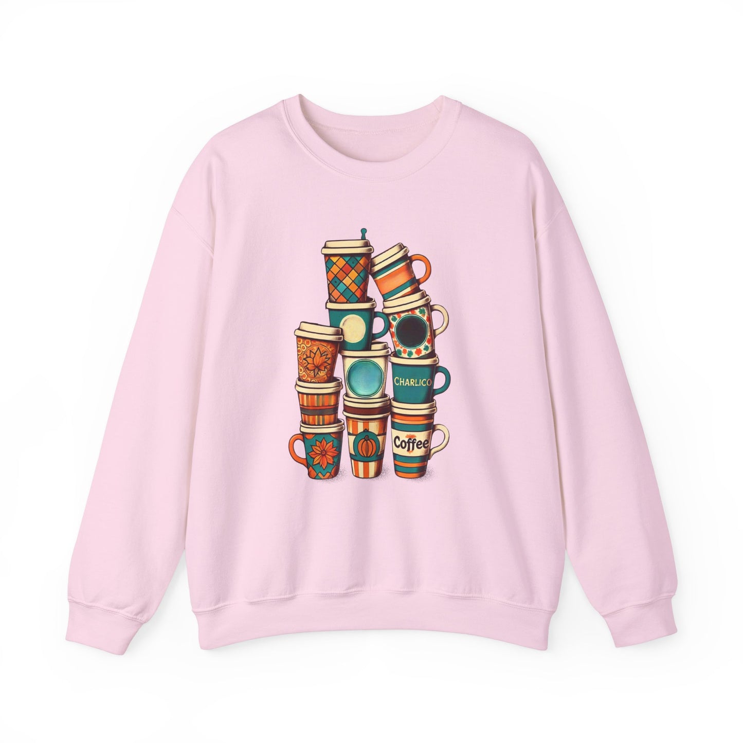 Unisex Adult Printed Crewneck Sweatshirt -CAFÉS-