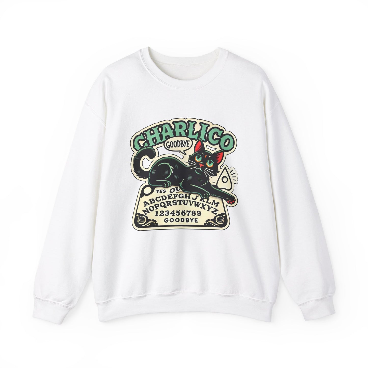 Unisex Adult -OUIJA- Print Crewneck Sweatshirt