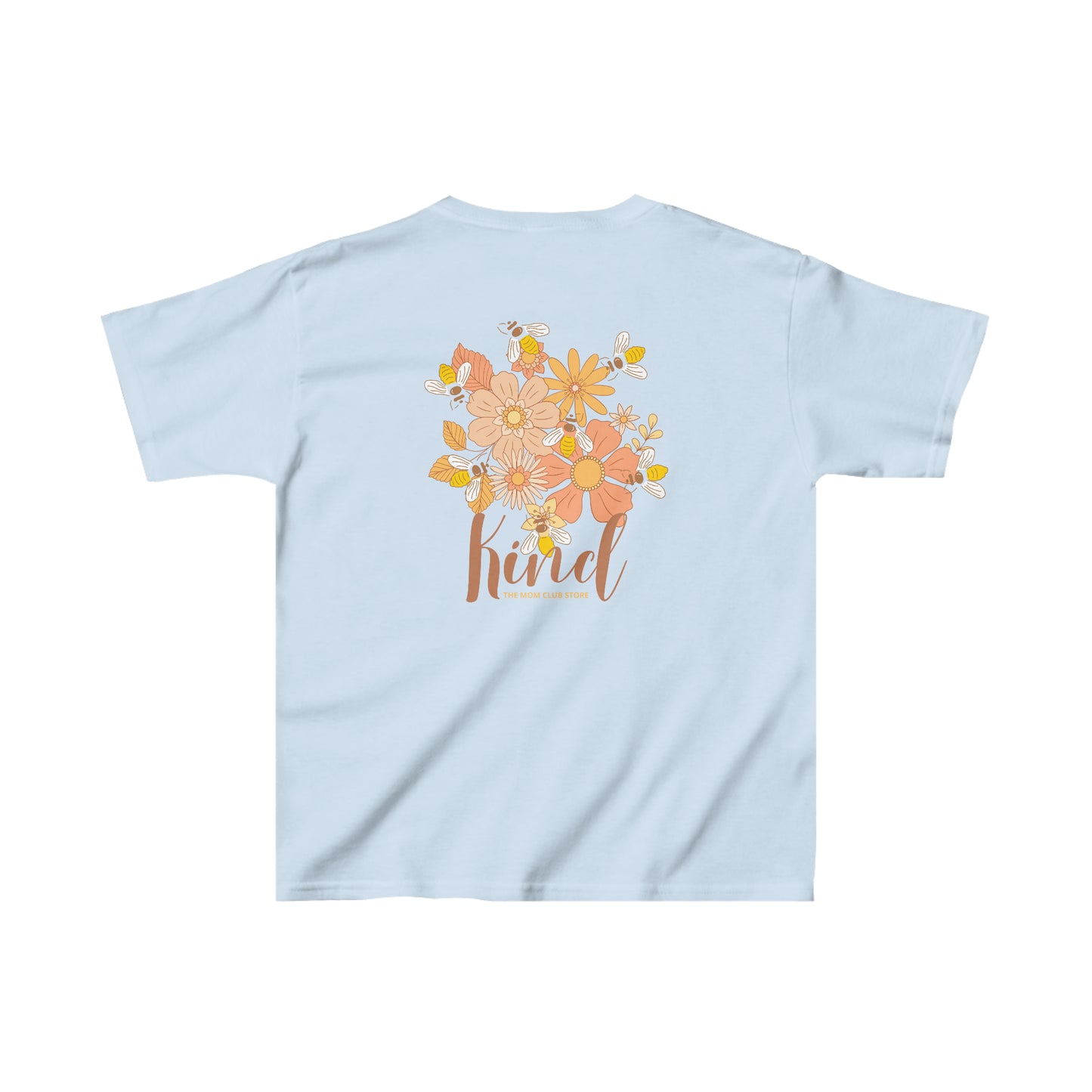 T-shirt à manches courtes à imprimé unisexe BEE KIND pour enfant