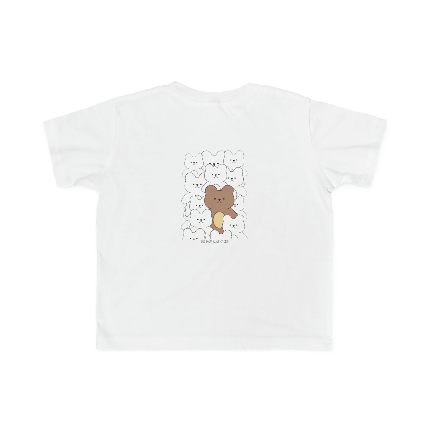 T-shirt à manches courtes à imprimé unisexe ourson pour toddler