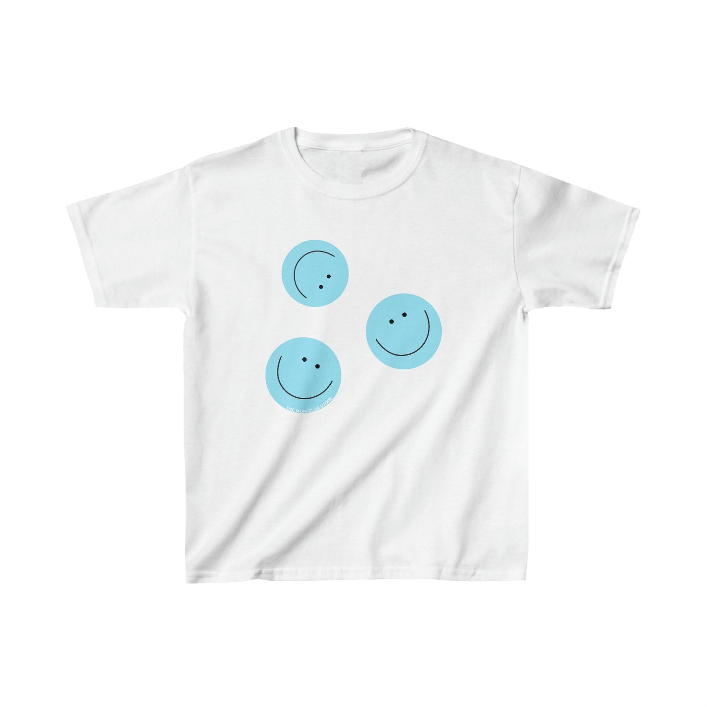 T-shirt à manches courtes à imprimé unisexe HAPPY pour enfant