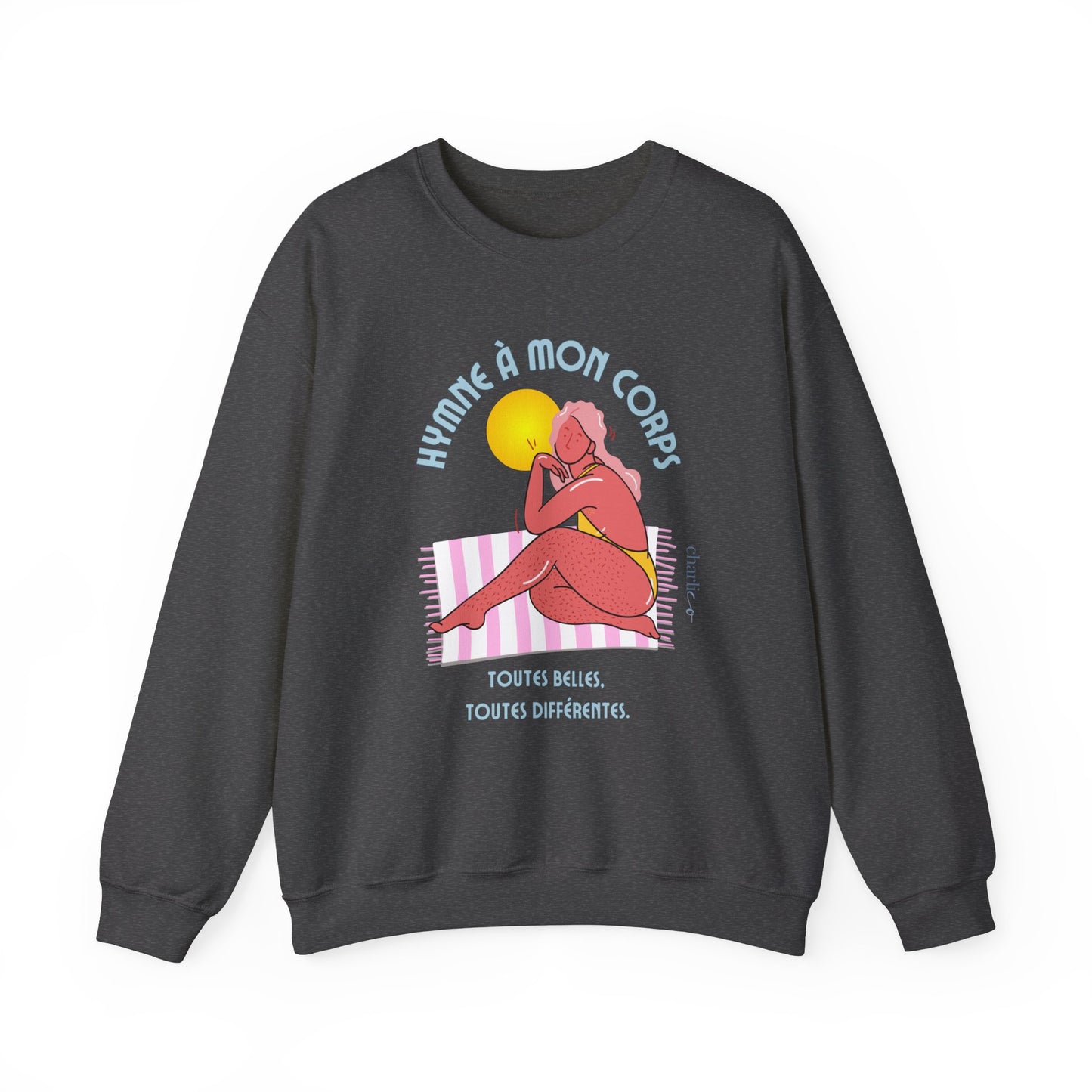 Crewneck sweatshirt -HYMNE TO MY BODY- for adults