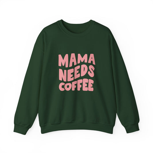 Sweatshirt à col rond MAMA NEEDS COFFE - adulte