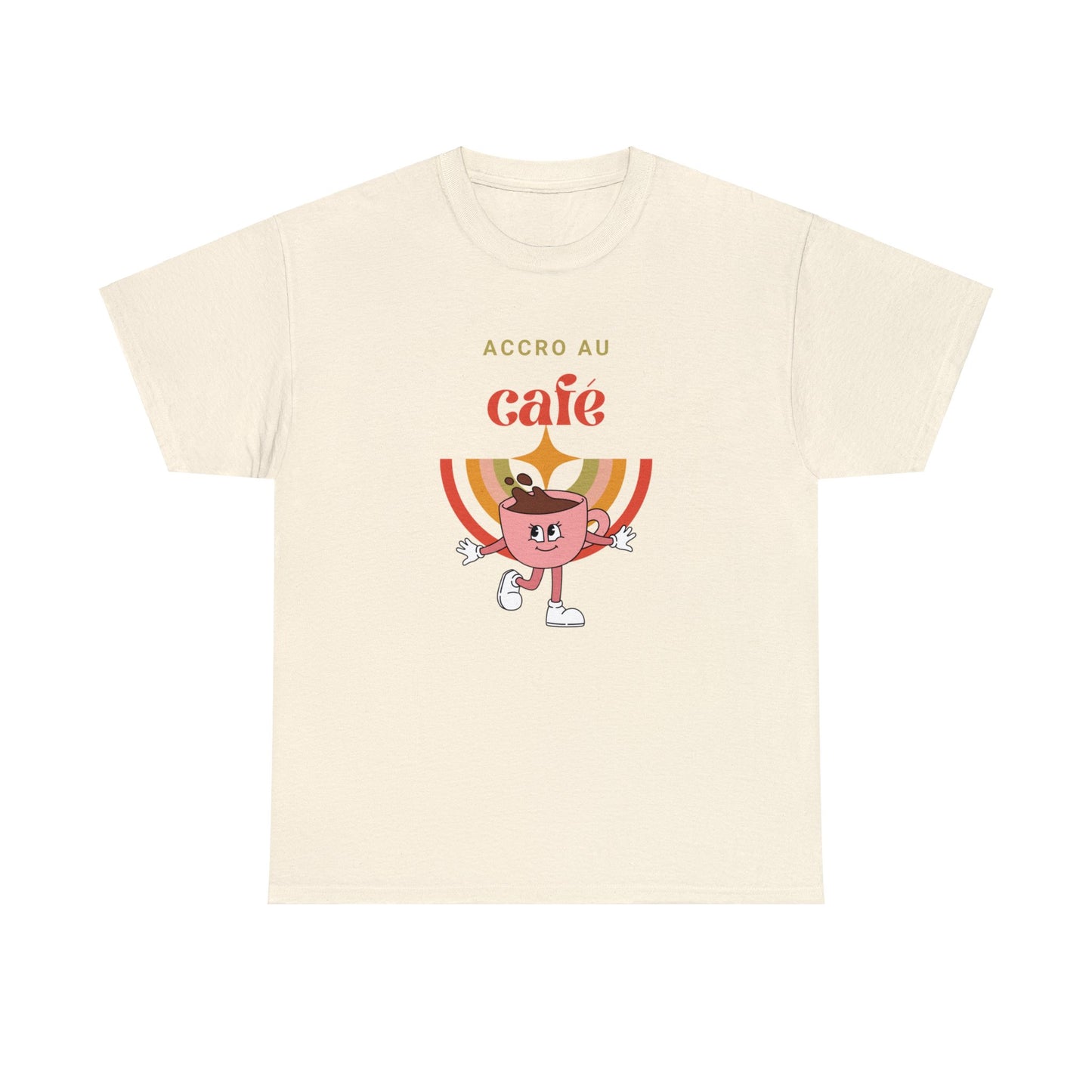 T-shirt ACCRO AU CAFÉ retro français - adulte