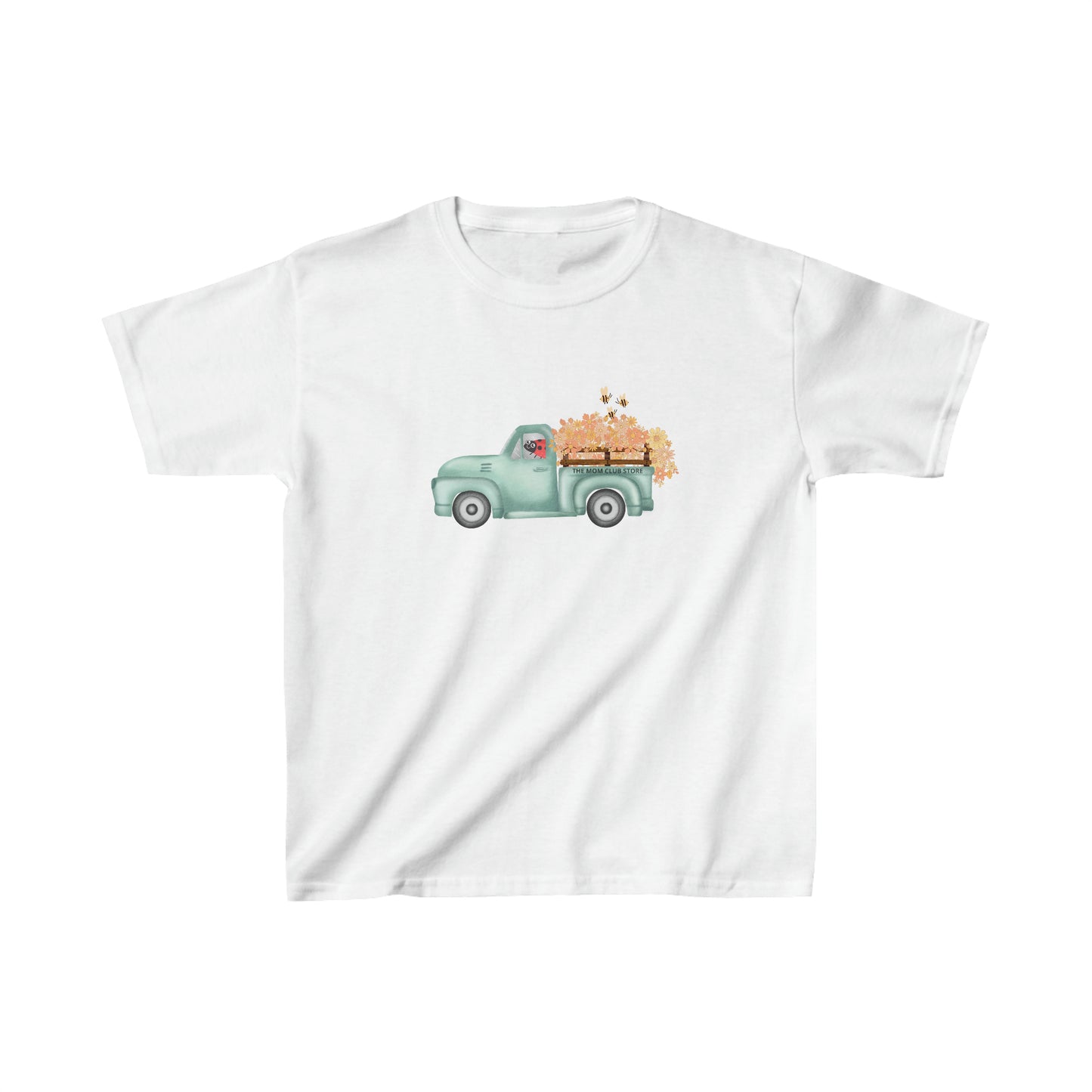 T-shirt à manches courtes à imprimé unisexe LIVRAISON DE FLEURS pour enfant