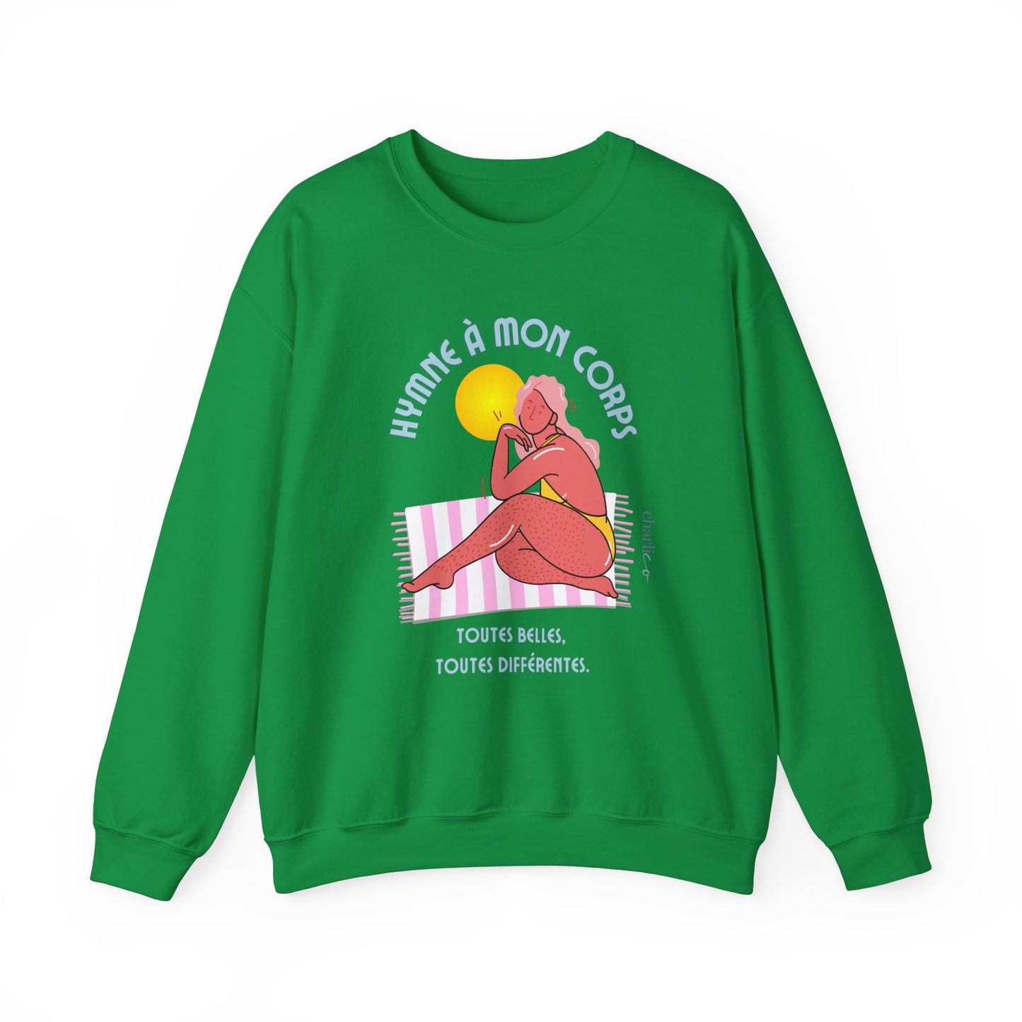 Crewneck sweatshirt -HYMNE TO MY BODY- for adults