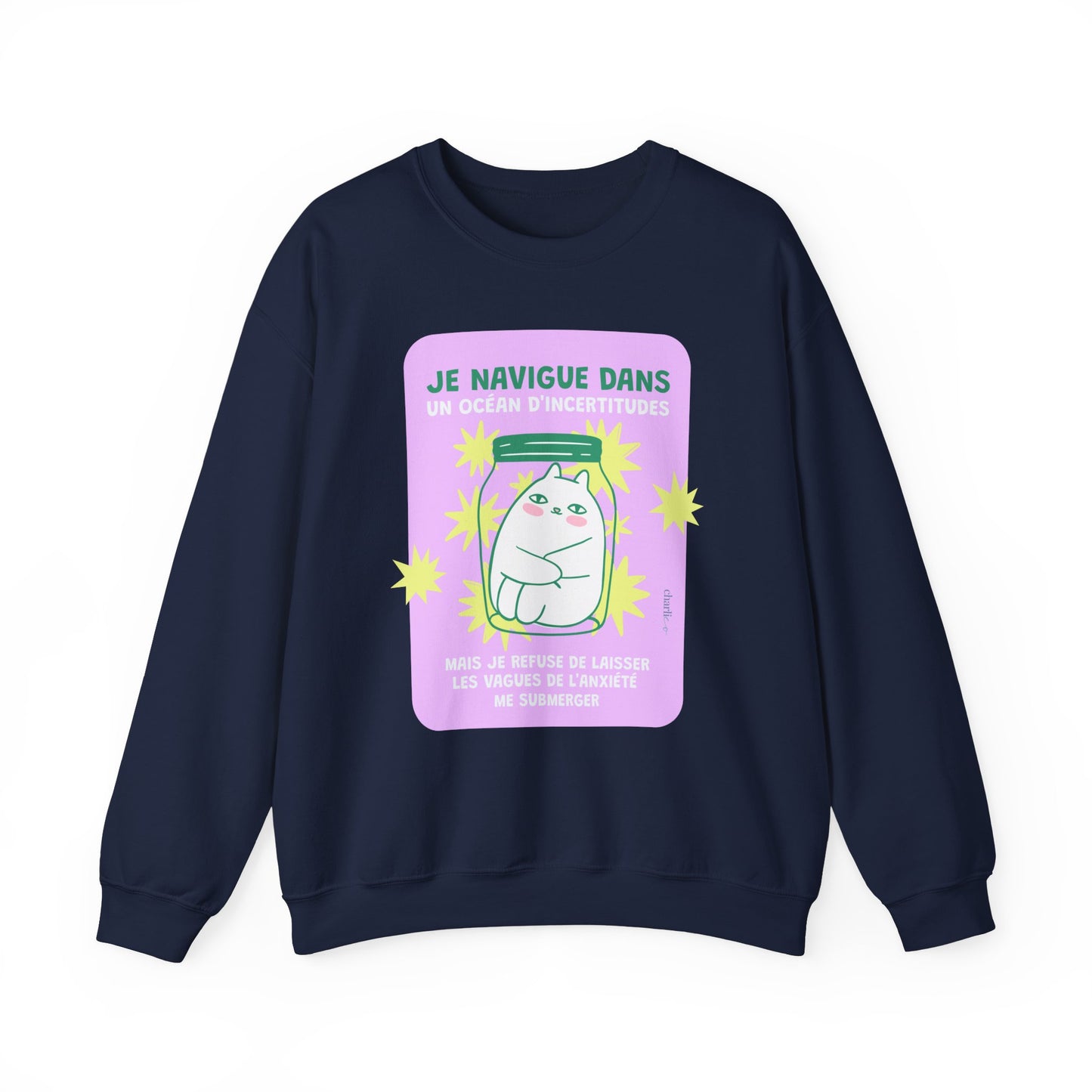 Crewneck sweatshirt -ANXIETY- for adults
