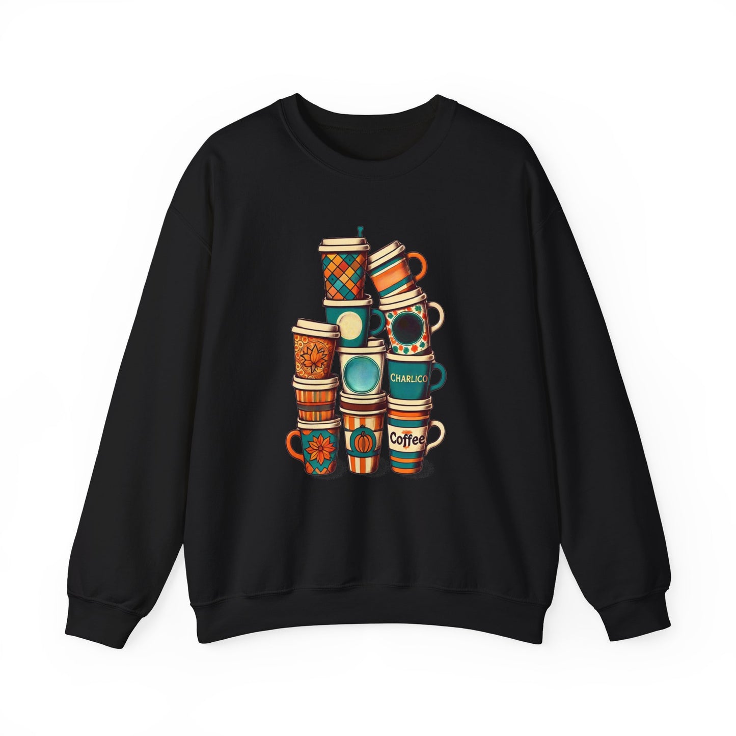 Unisex Adult Printed Crewneck Sweatshirt -CAFÉS-