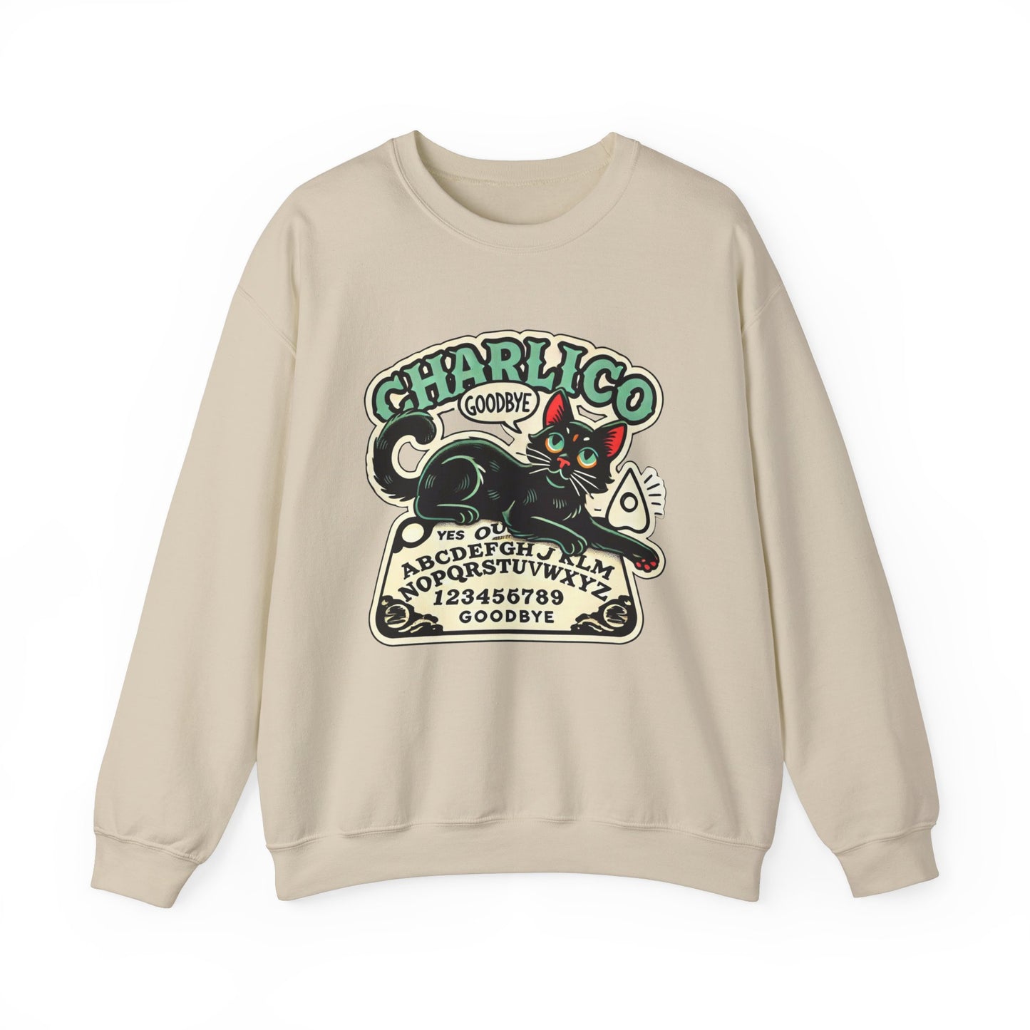 Unisex Adult -OUIJA- Print Crewneck Sweatshirt