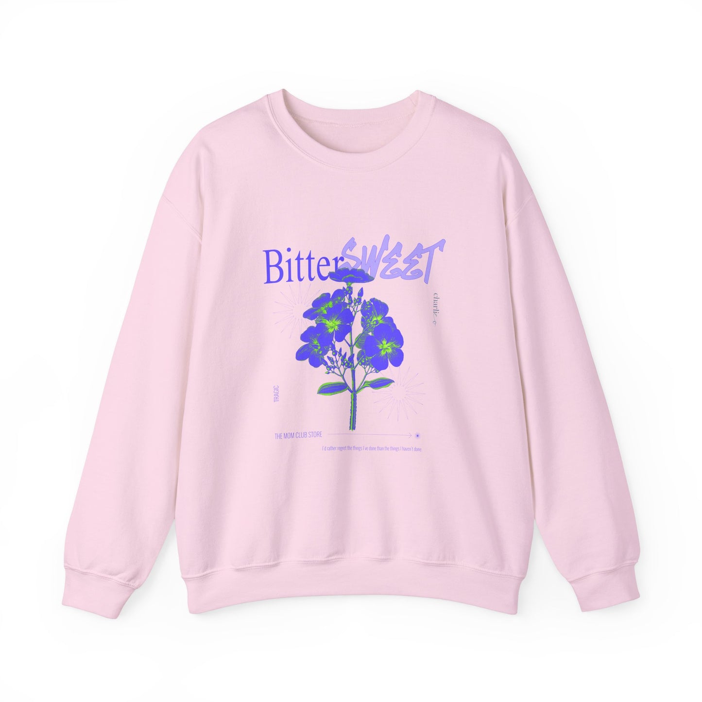 Crewneck sweatshirt -bitter SWEET- for adults