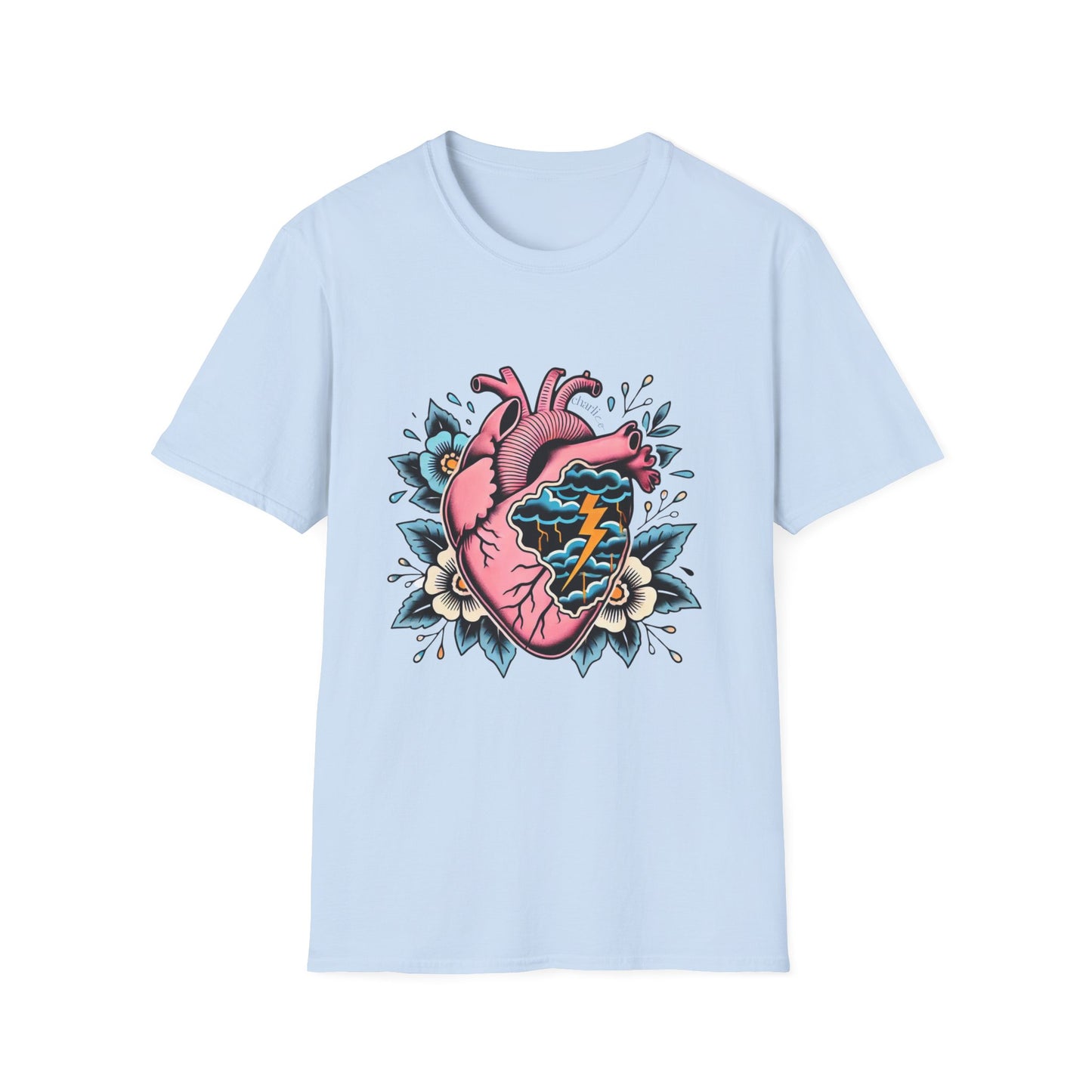 T-Shirt à imprimer -COEUR ENDEUILLÉ- unisexe pour adulte