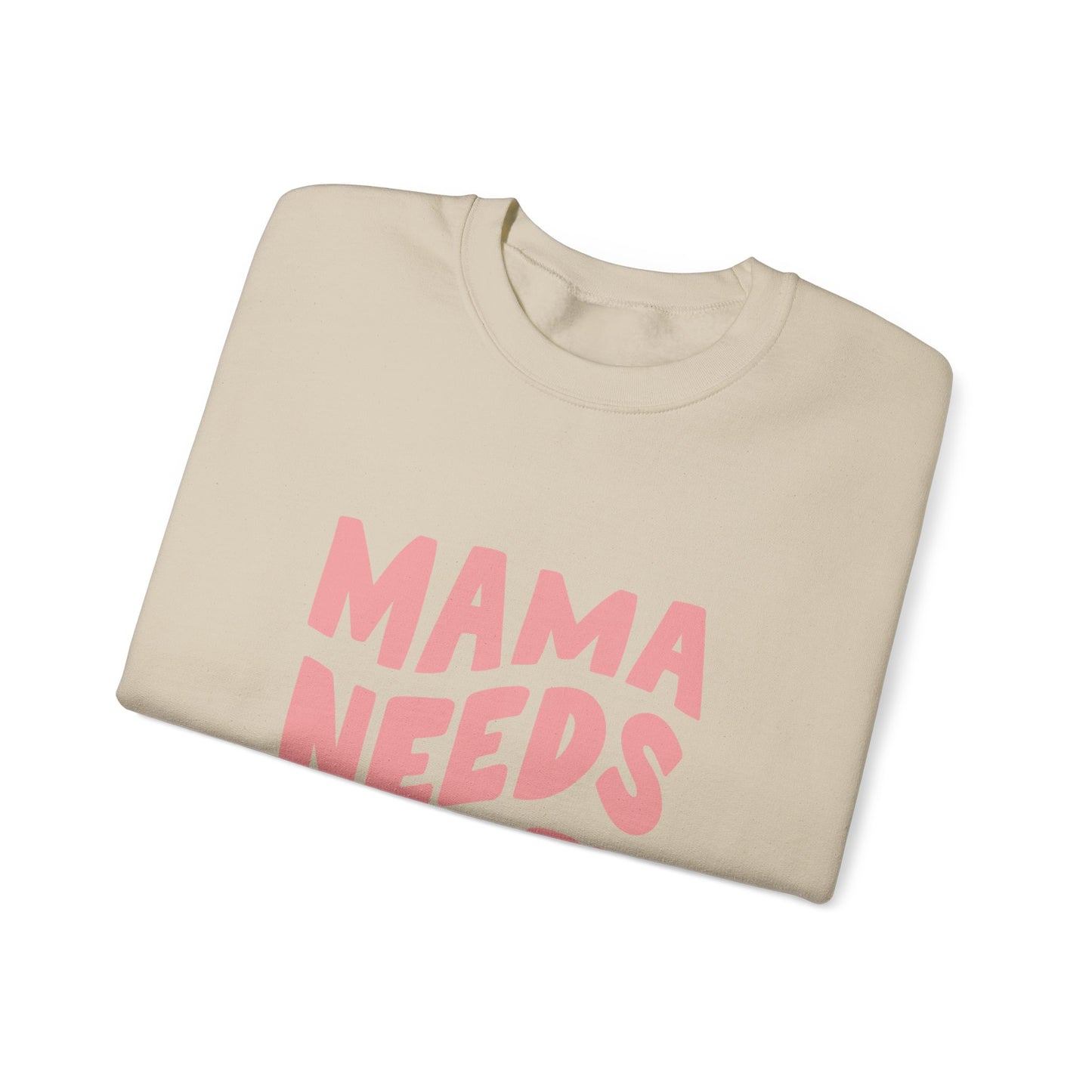 MAMA NEEDS COFFE round-neck sweatshirt - adult