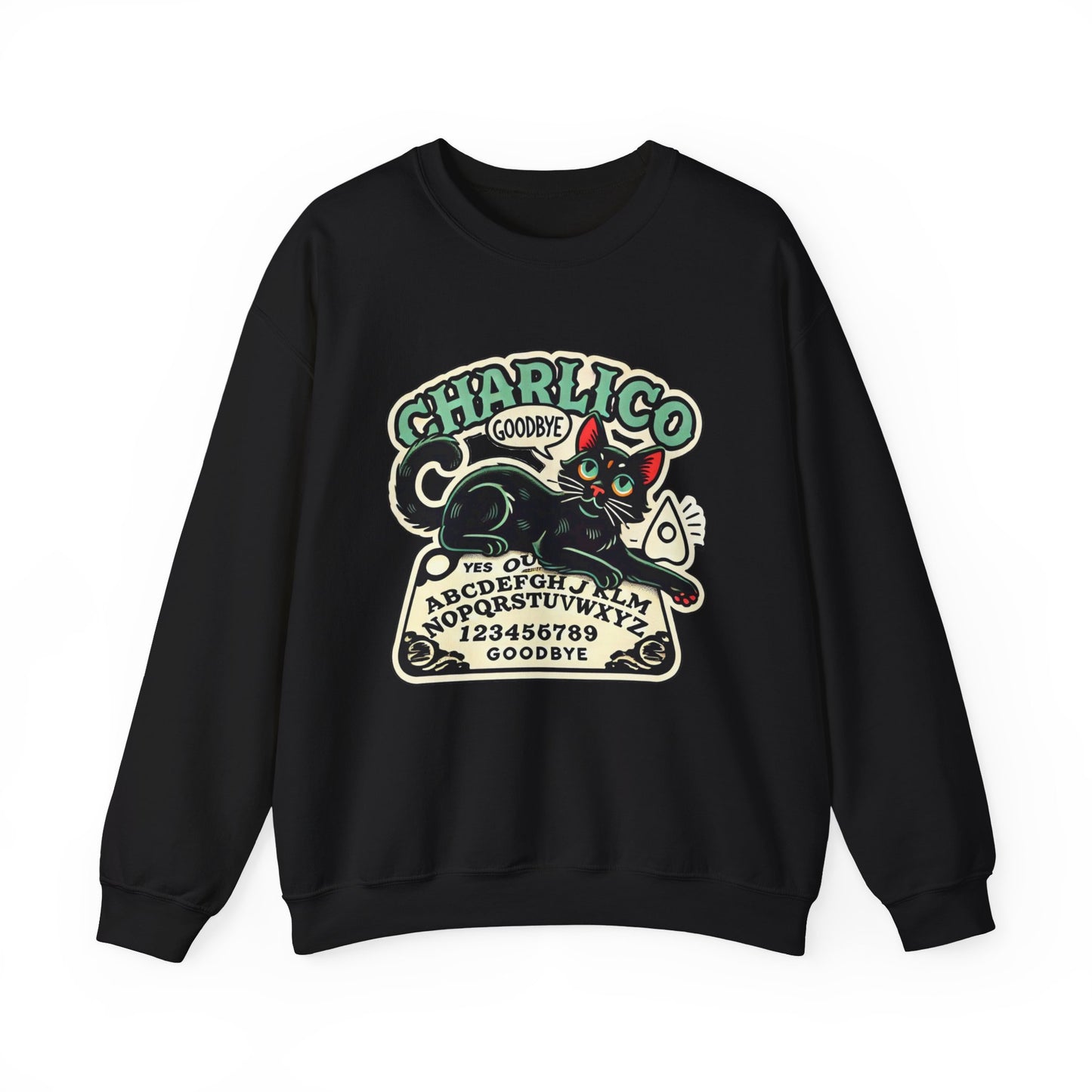 Unisex Adult -OUIJA- Print Crewneck Sweatshirt