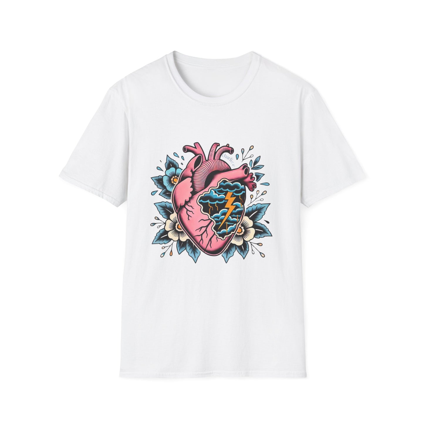 T-Shirt à imprimer -COEUR ENDEUILLÉ- unisexe pour adulte