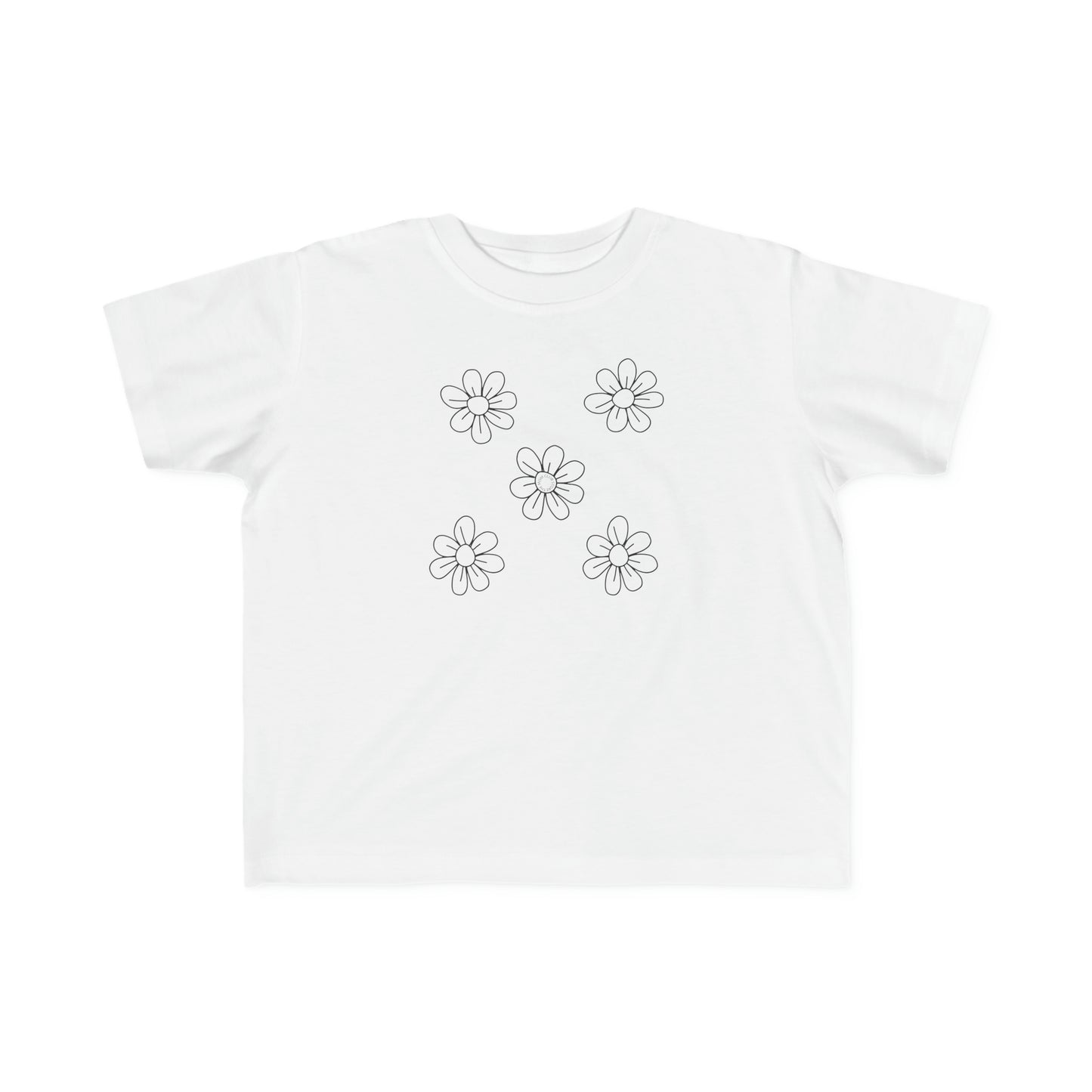 T-shirt à manches courtes à imprimé unisexe FLEURS pour toddler