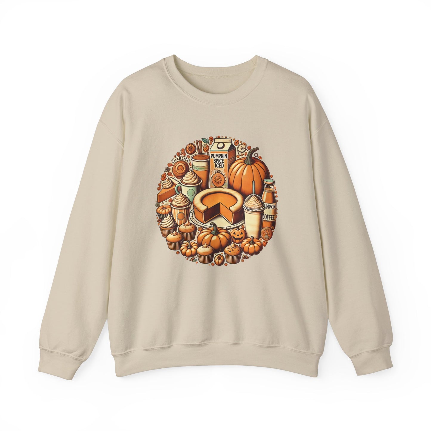 Crewneck sweatshirt to print -PUMPKINS AND CO- unisex for adults