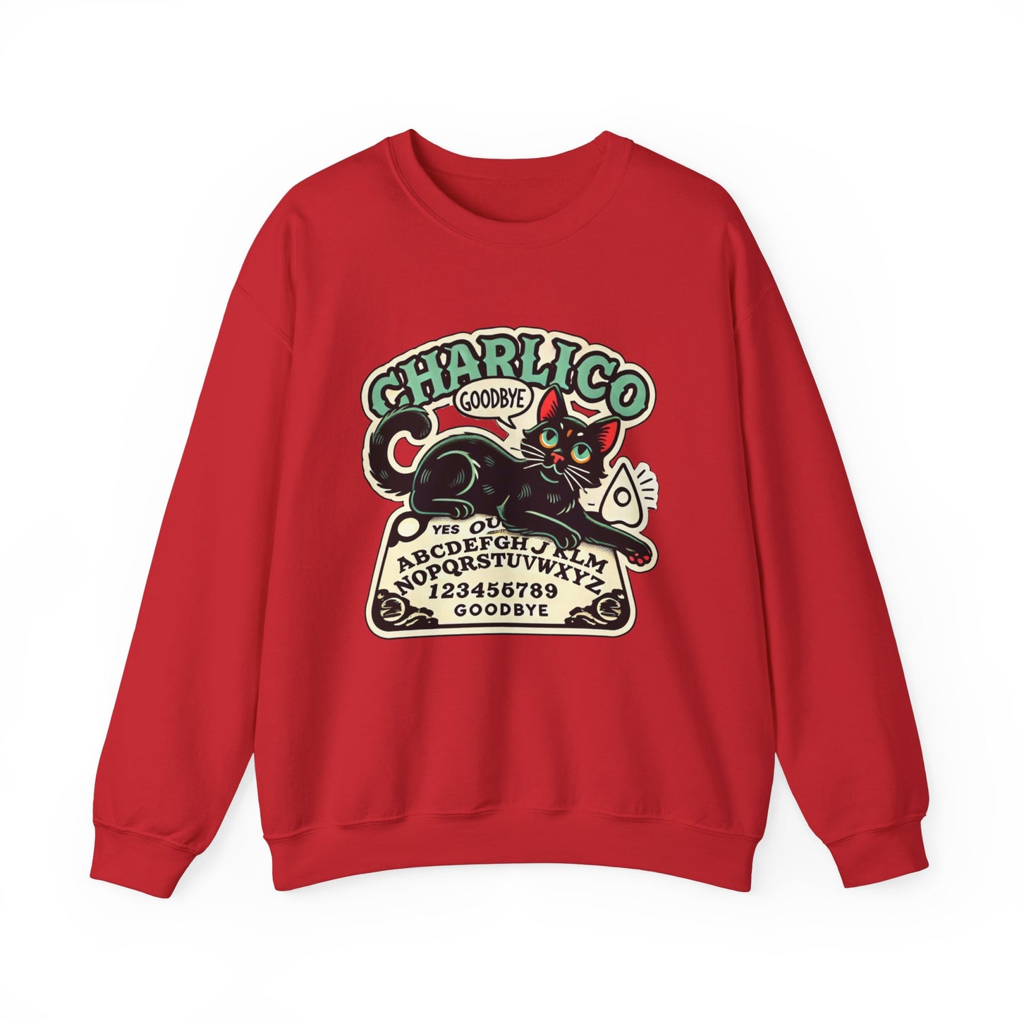 Unisex Adult -OUIJA- Print Crewneck Sweatshirt