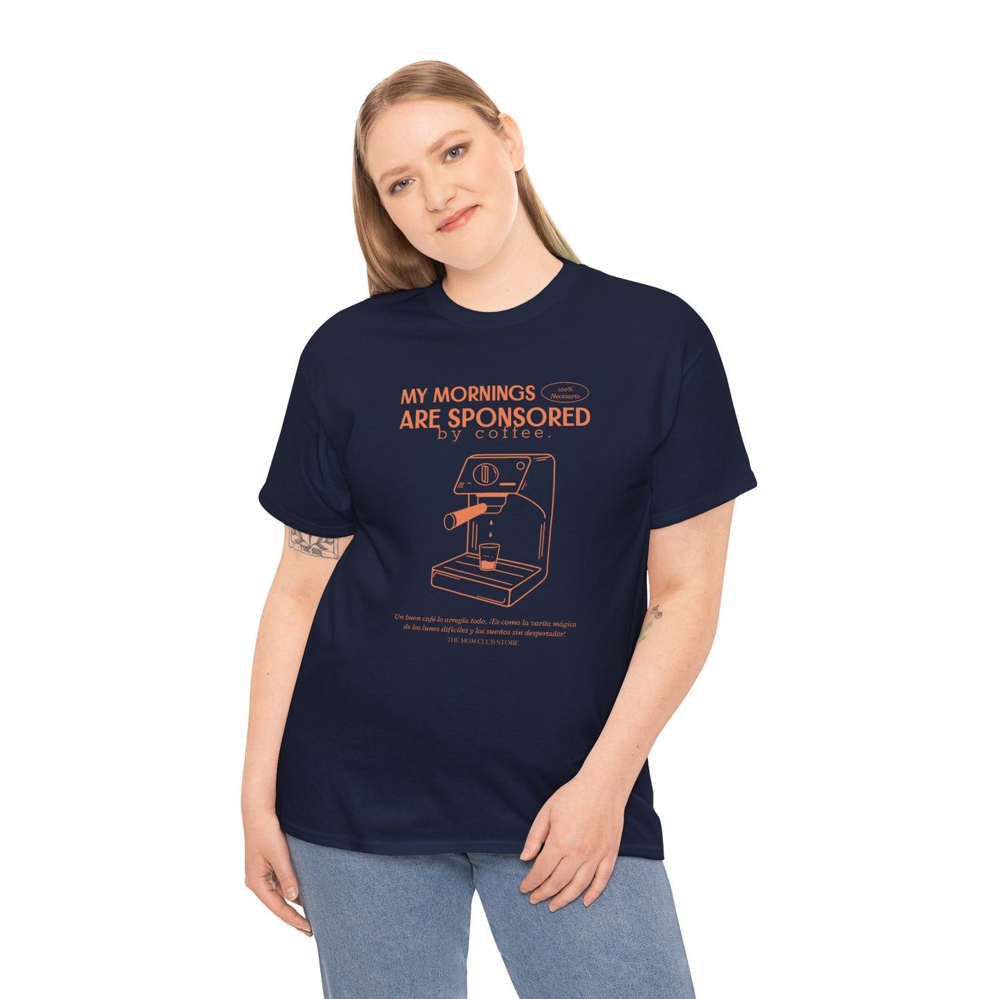 Unisex Short-Sleeve Graphic T-Shirt - my morning are sponsored by coffee- for adults