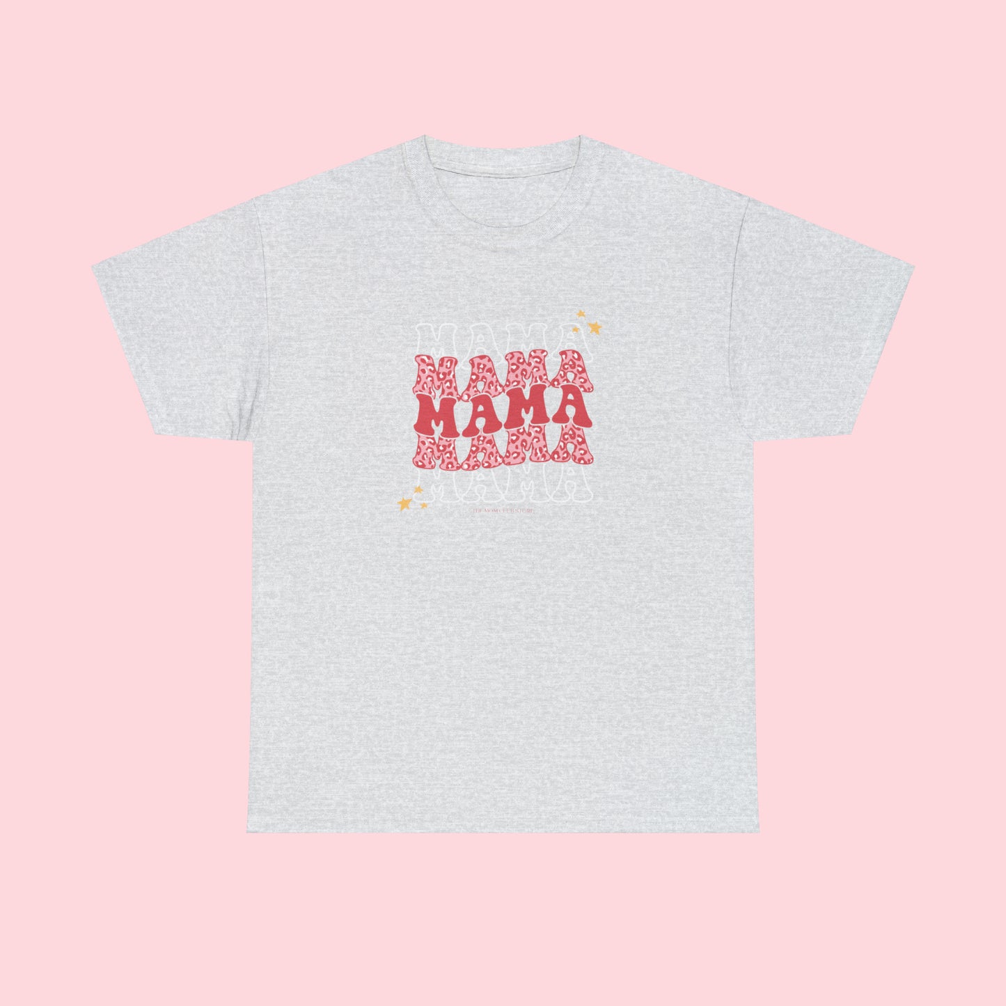 MAMA t-shirt - pink leopard