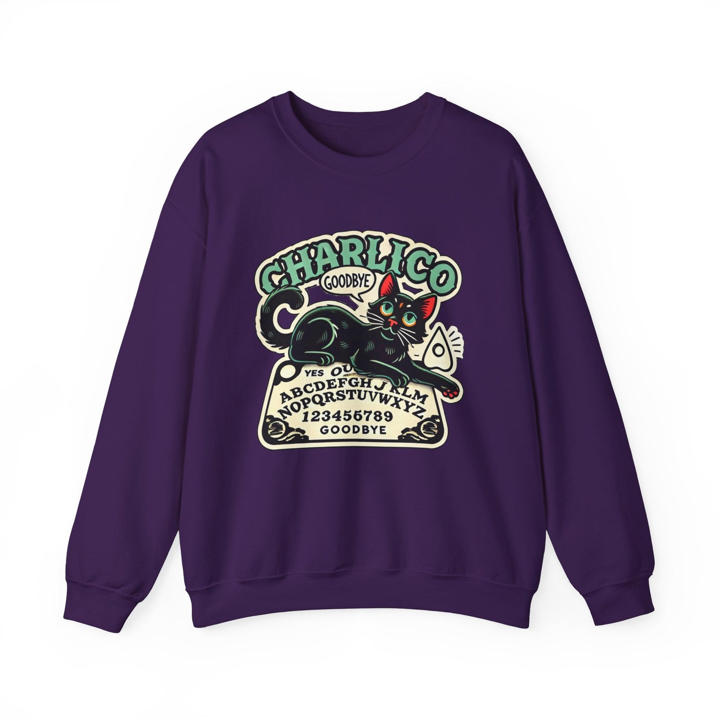 Unisex Adult -OUIJA- Print Crewneck Sweatshirt