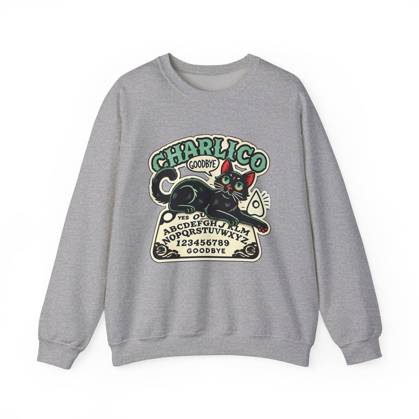 Unisex Adult -OUIJA- Print Crewneck Sweatshirt