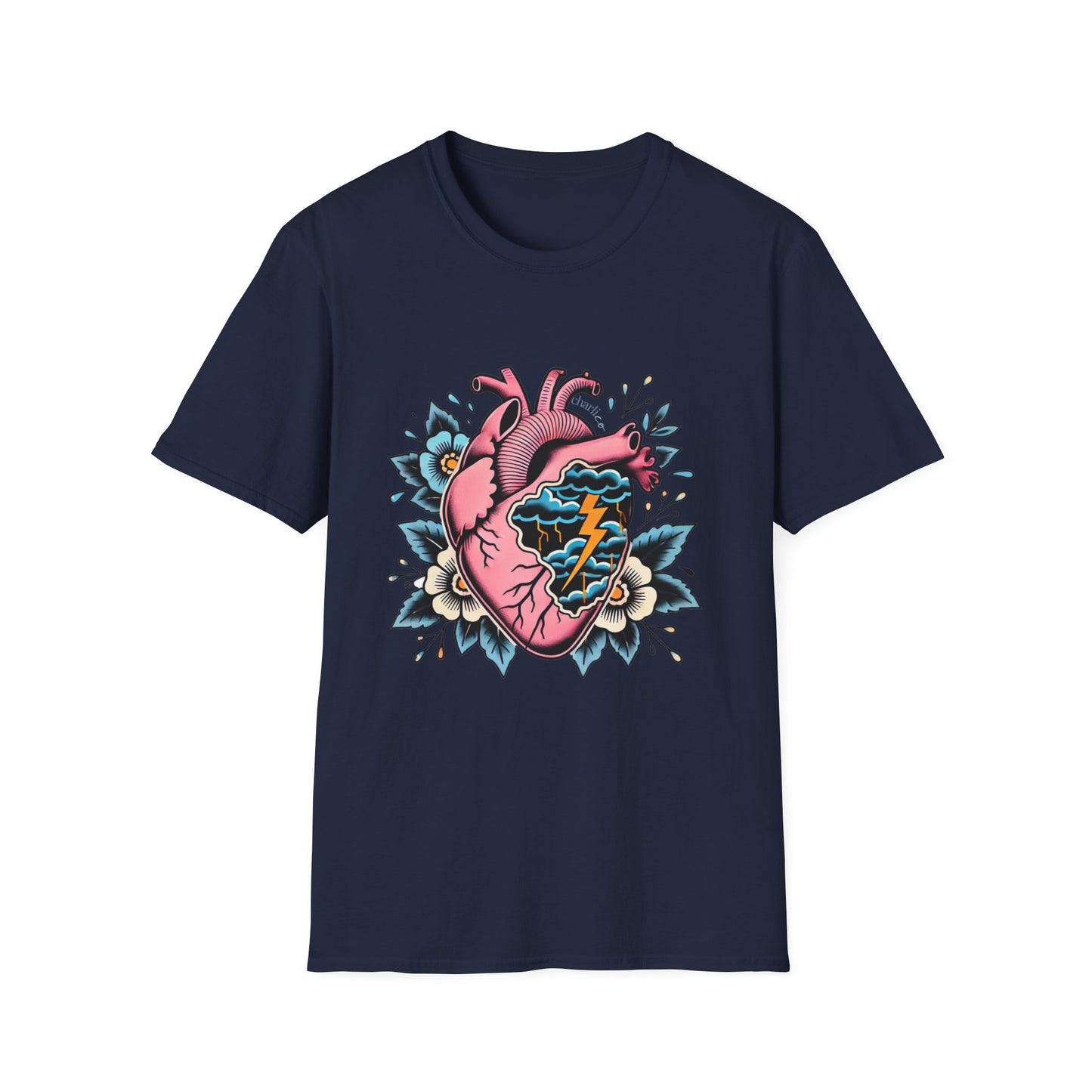 T-Shirt à imprimer -COEUR ENDEUILLÉ- unisexe pour adulte