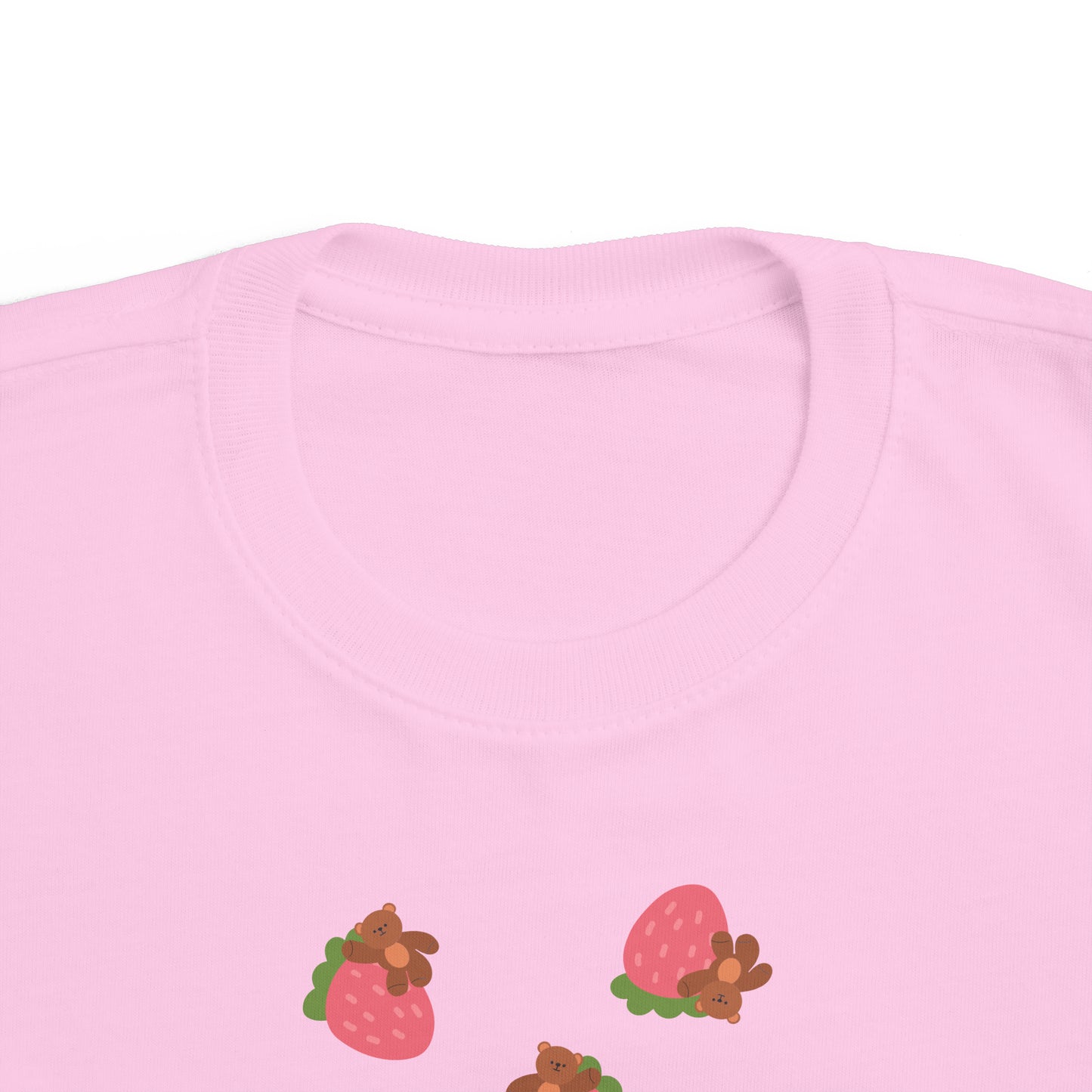 Toddler Straw-bear-ries Unisex Print Short-Sleeve T-Shirt