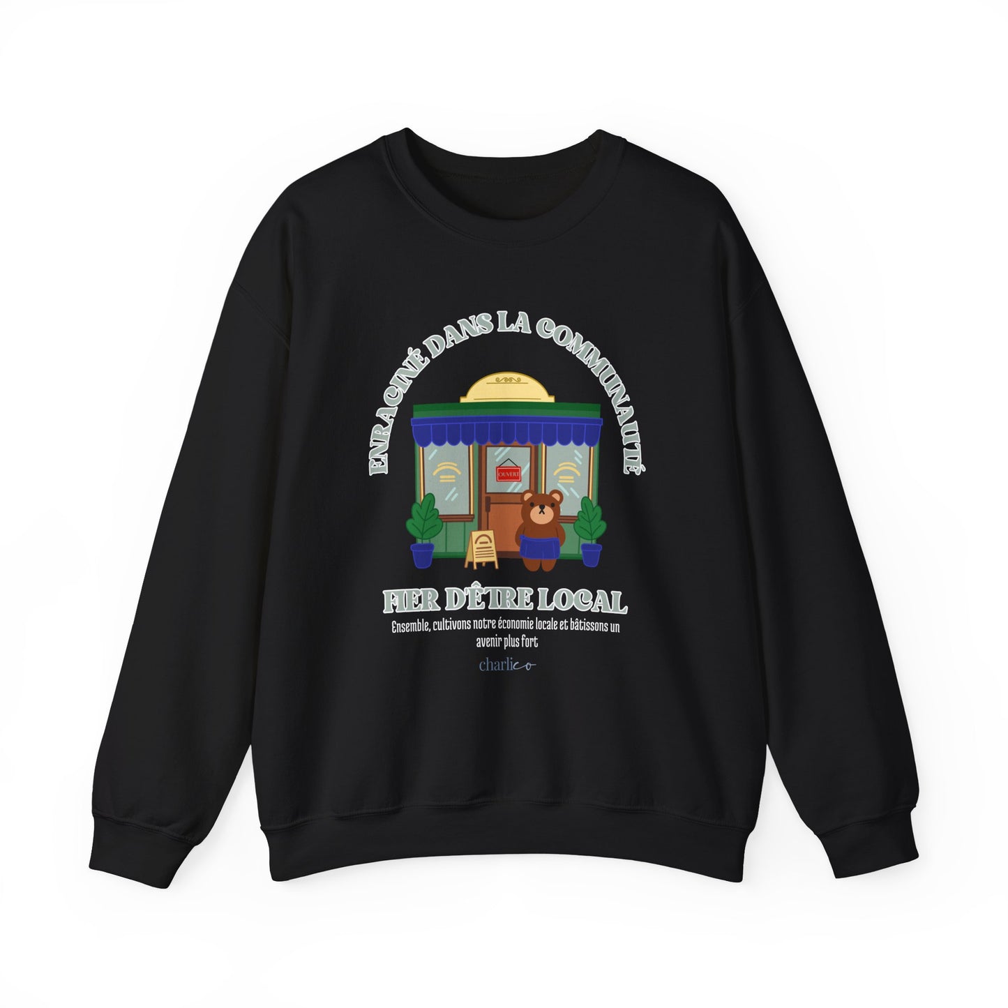 ENCOURAGE LOCAL bear crewneck sweatshirt - for adults