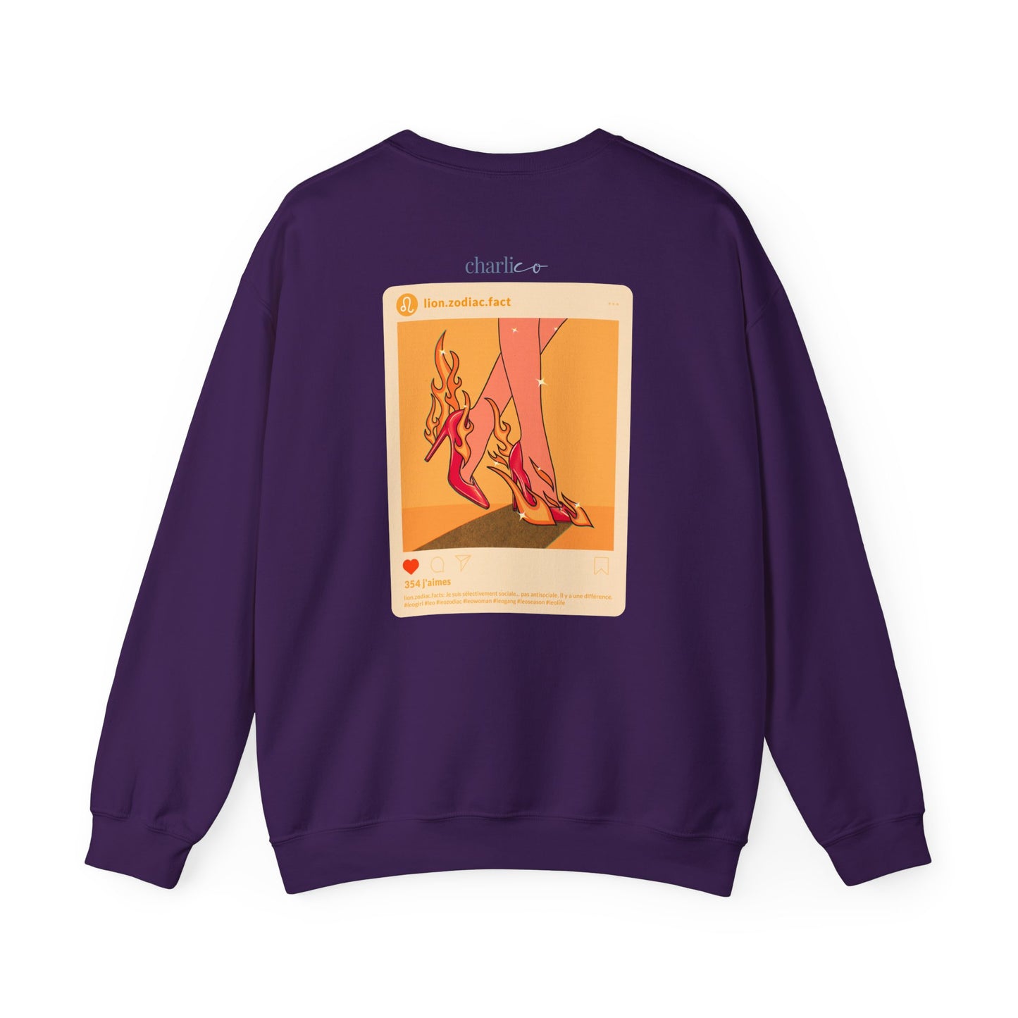 Crewneck sweatshirt -LION- for adults