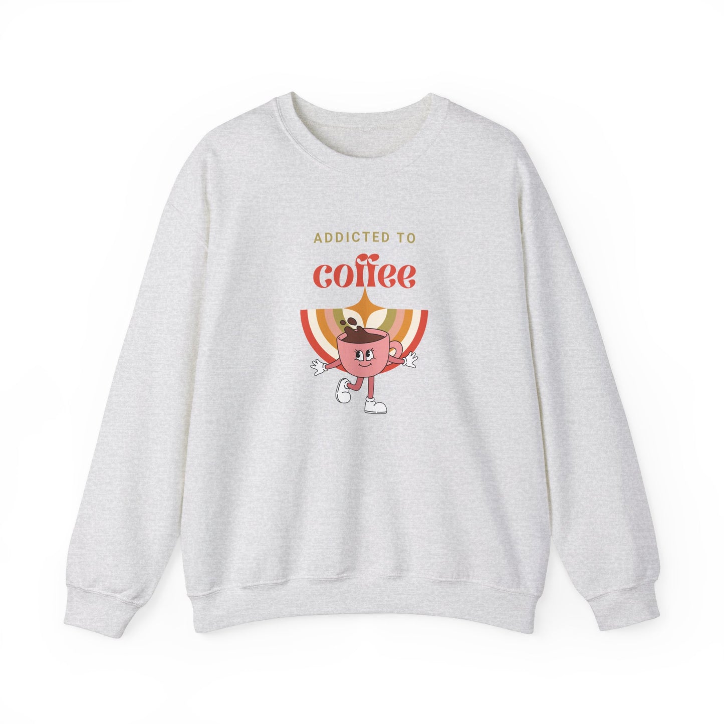ADDICTED TO COFFEE round-neck sweatshirt - adult