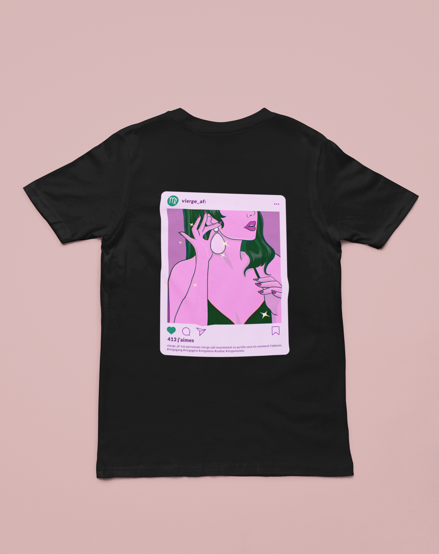 T-shirt à imprimer -VIERGE- pour adulte