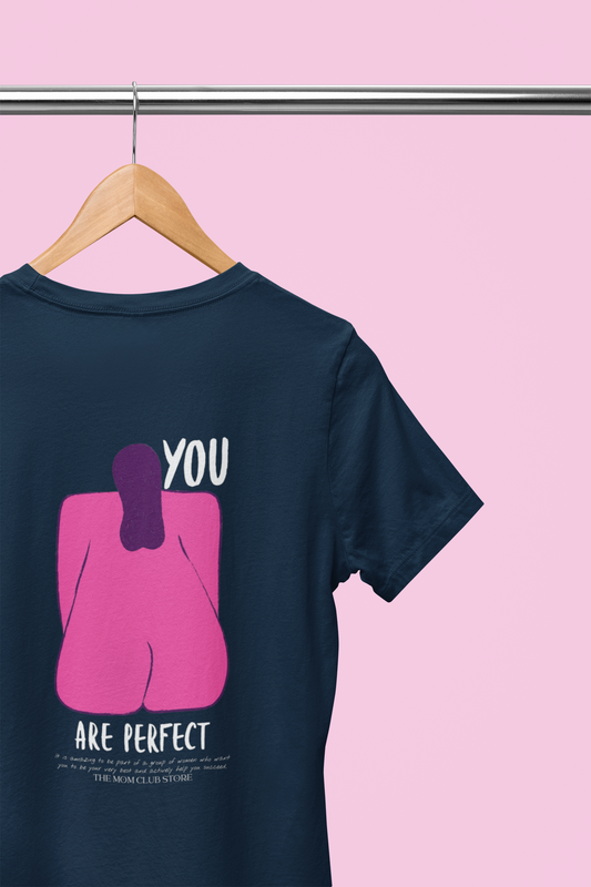 T-shirt à manches courtes à imprimé unisexe -YOU ARE PERFECT- pour adulte