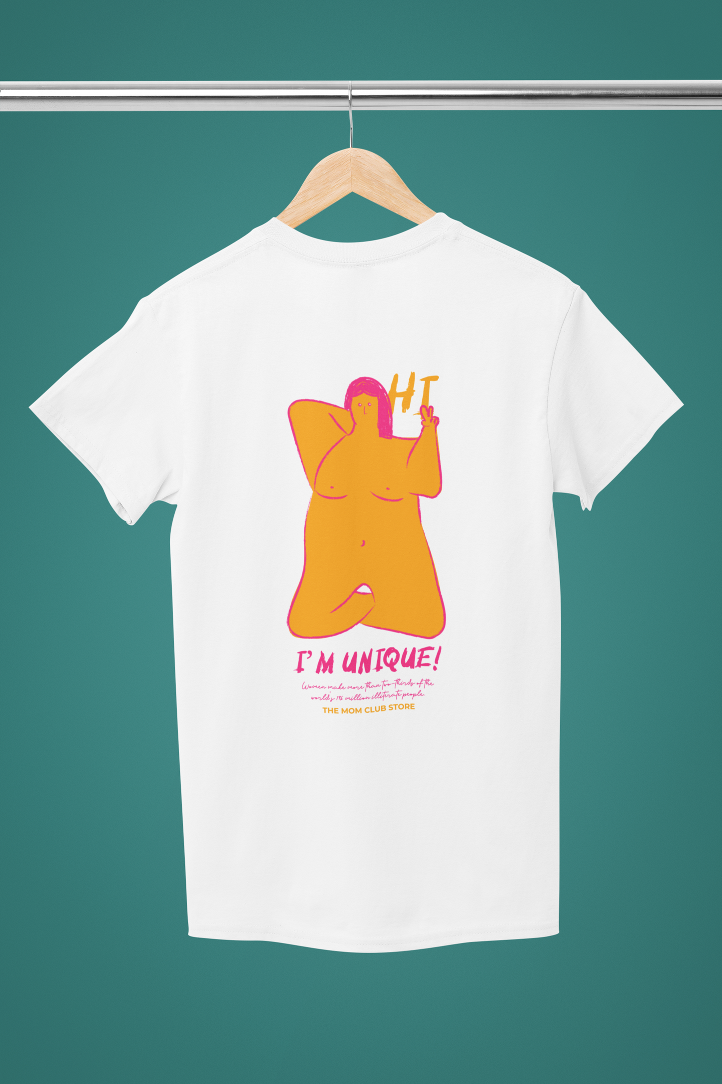 HI I'M UNIQUE Unisex Short-Sleeve Graphic T-Shirt for Adults